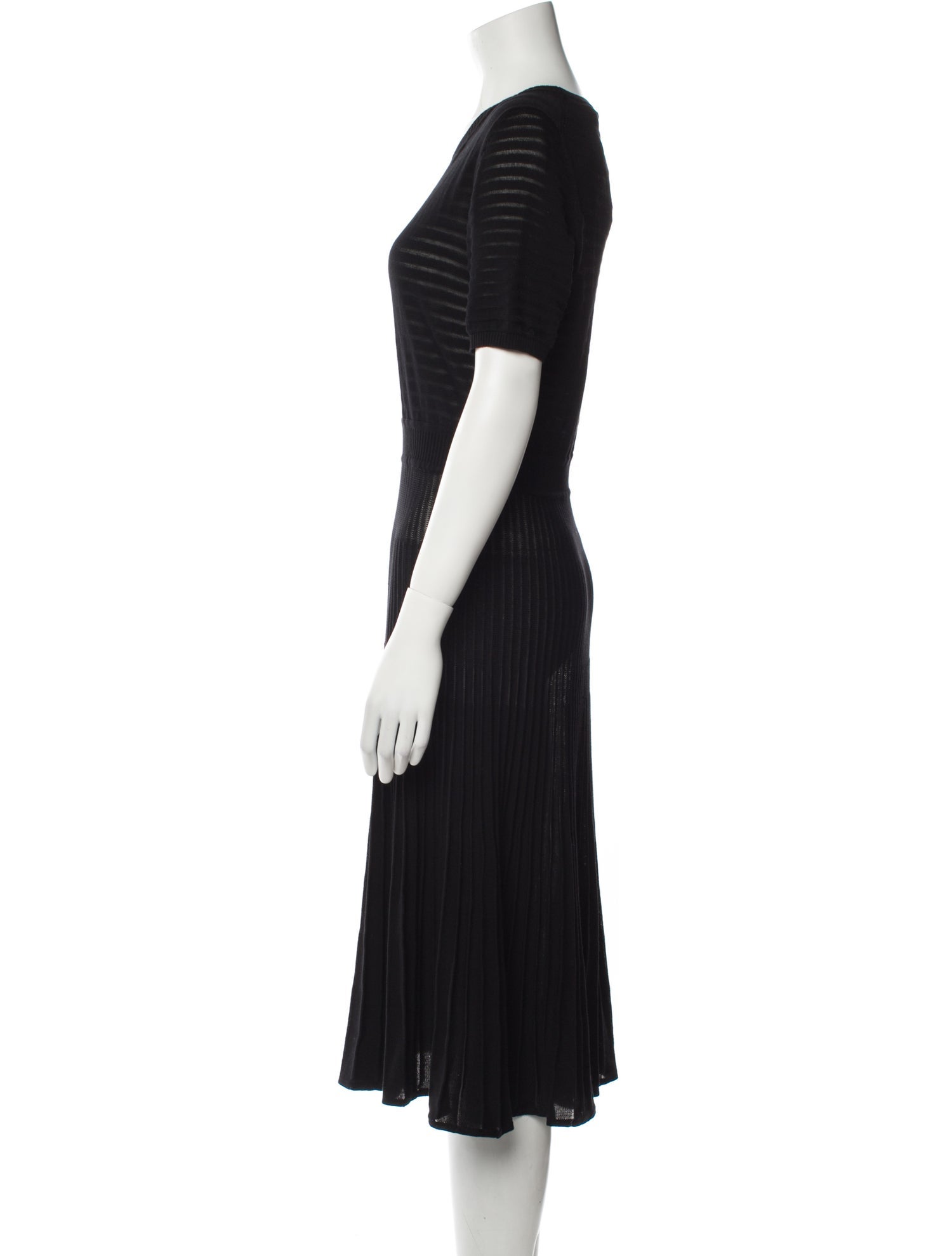 Bruno Manetti Crew Neck Midi Length Dress