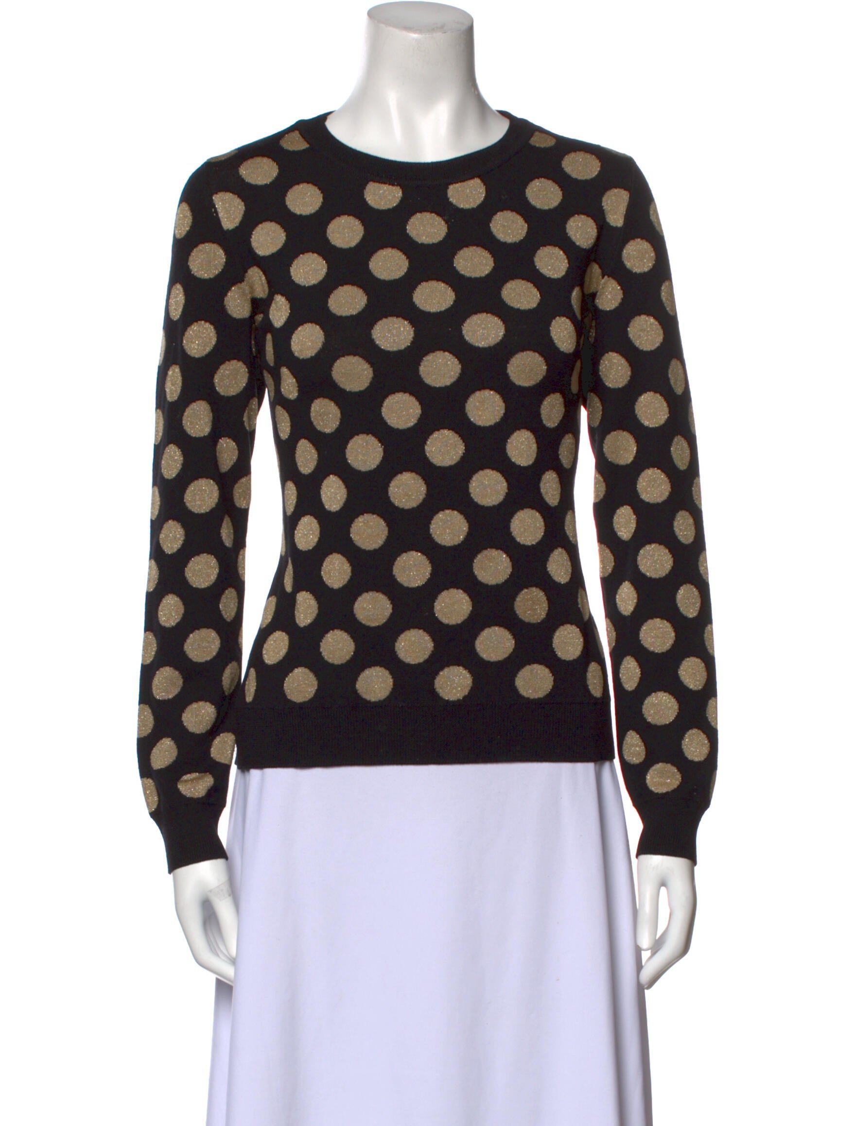 Boutique Moschino Polka Dot Print Crew 