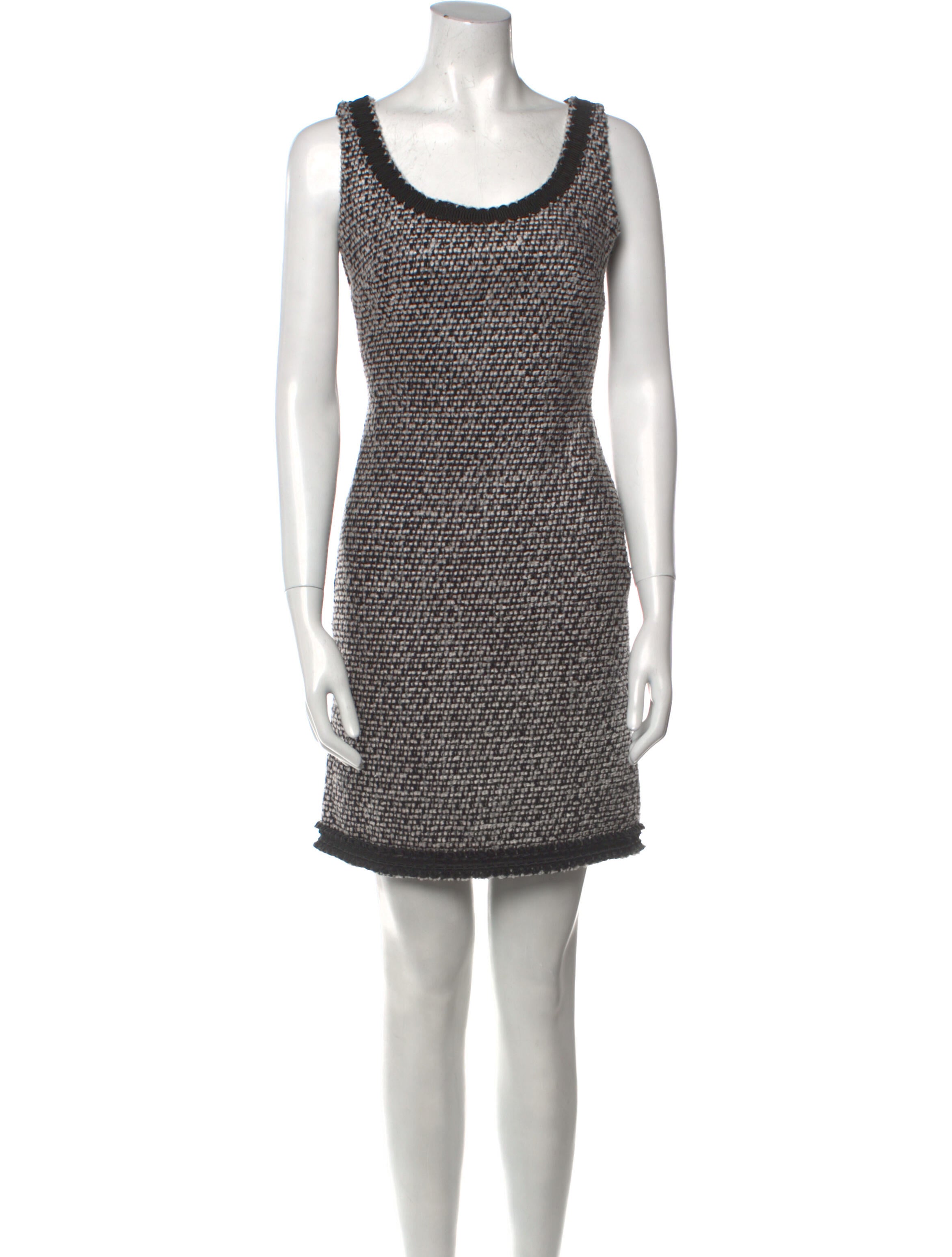 Boutique Moschino Scoop Neck Mini Dress