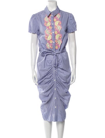 Boutique Moschino Dresses Striped Midi Length Dress US 2 | XS