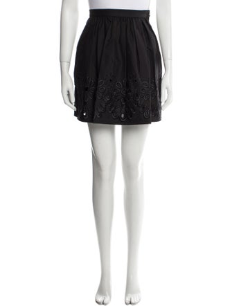Boutique Moschino Eyelet Trim Mini Skirt