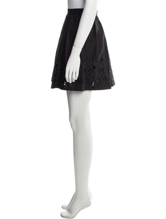 Boutique Moschino Eyelet Trim Mini Skirt