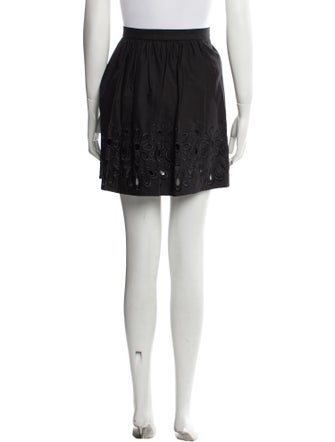 Boutique Moschino Eyelet Trim Mini Skirt