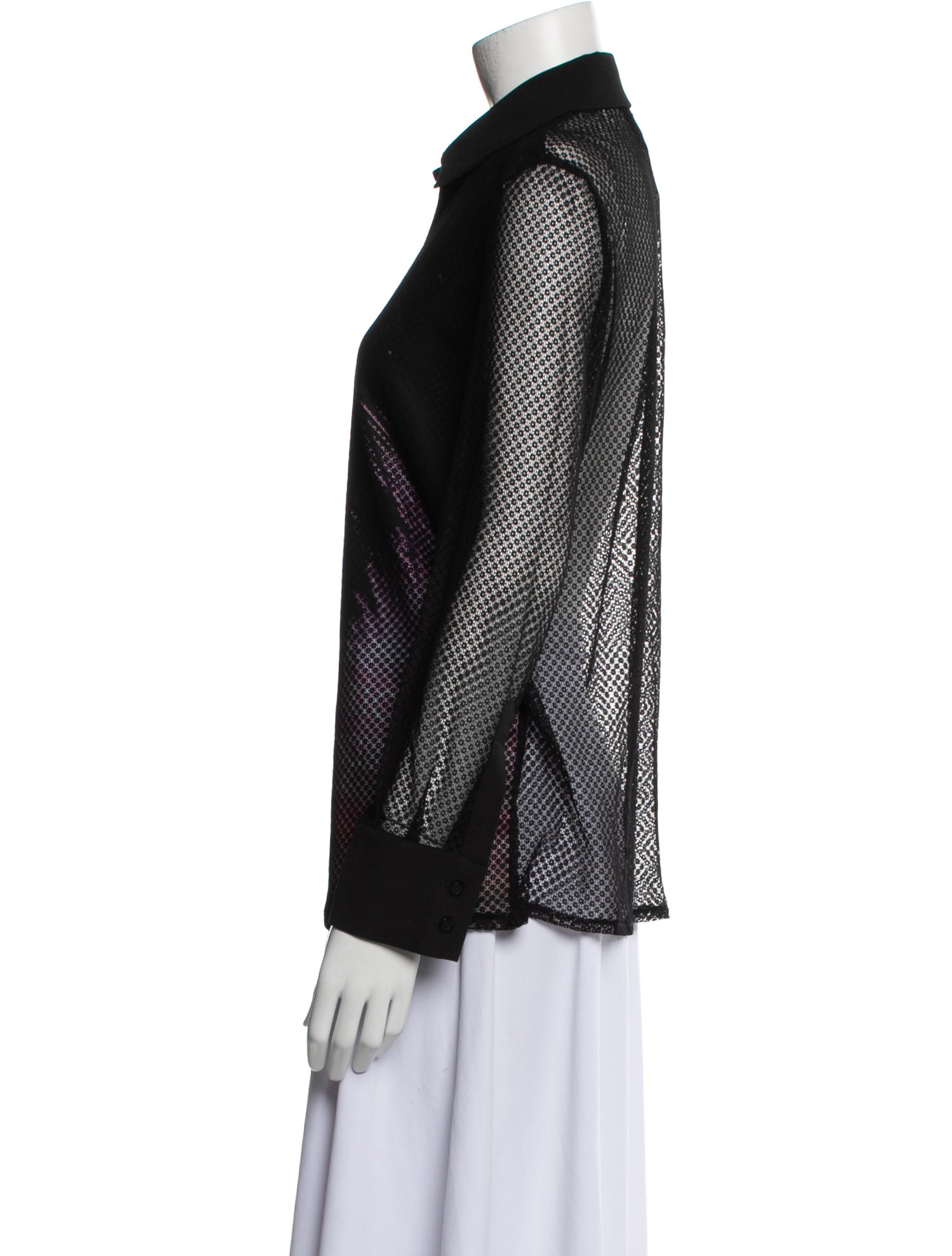 Boutique Moschino Long Sleeve Button-Up Top