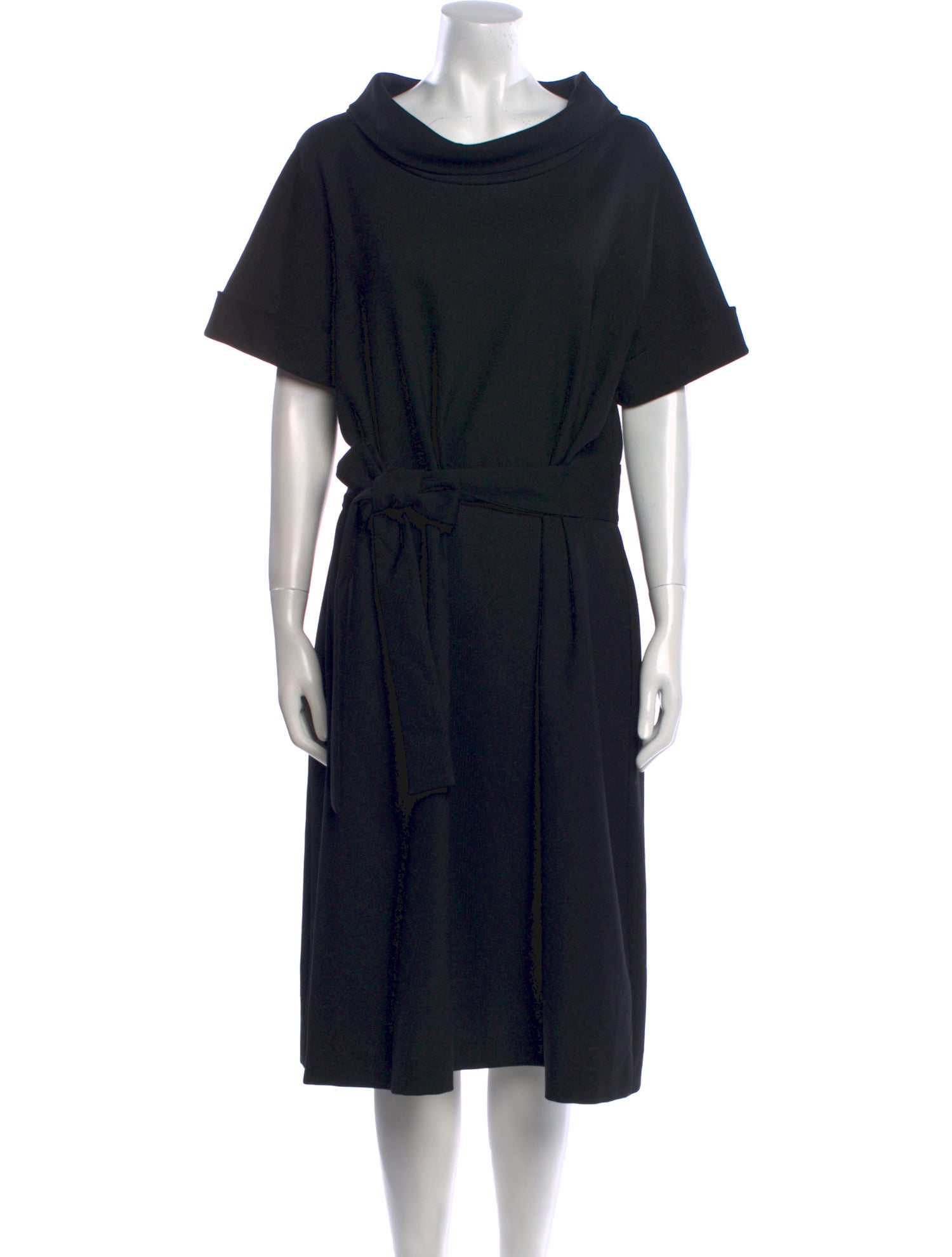 Boutique Moschino Cowl Neck Midi Length Dress