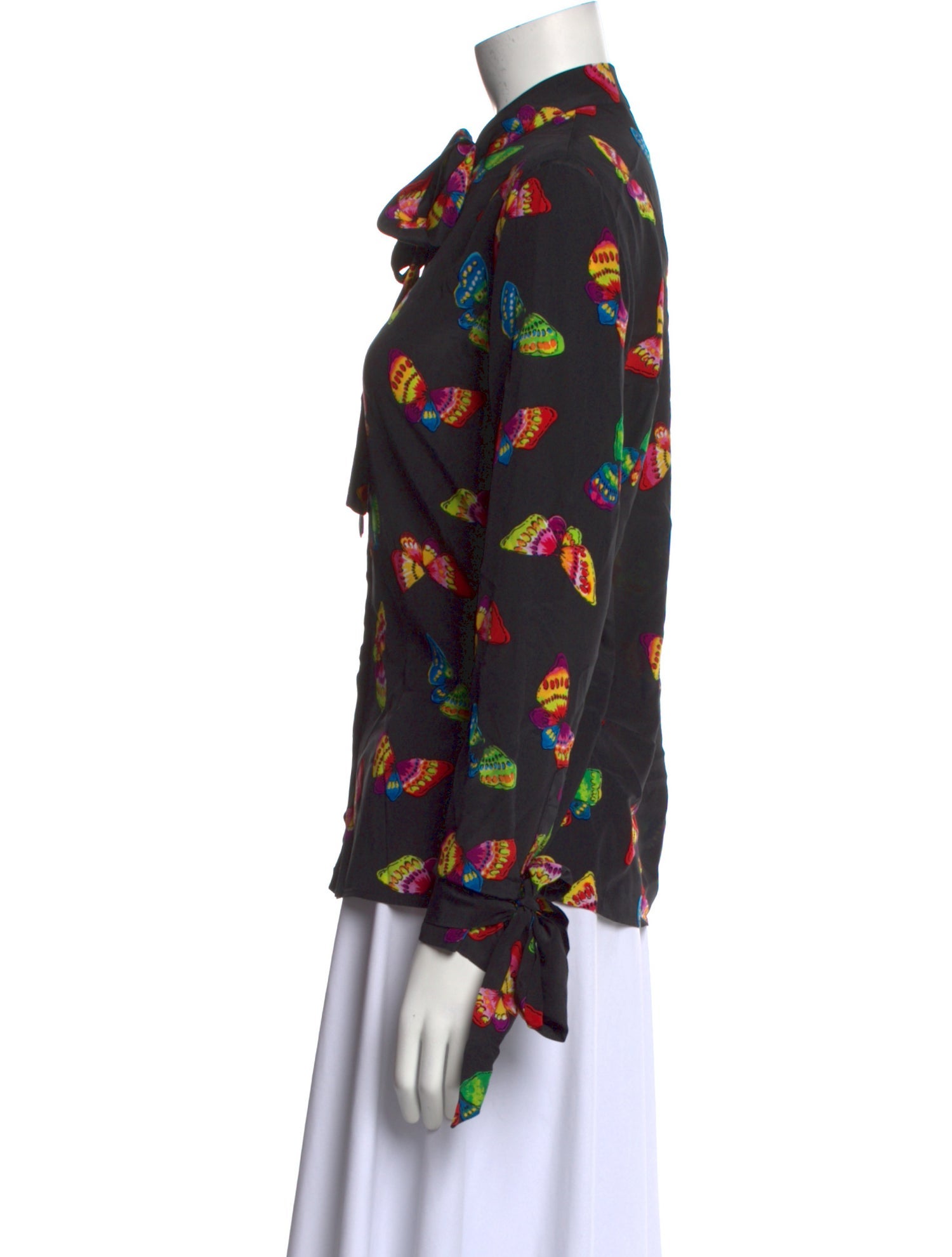 Boutique Moschino Silk Floral Print Blouse
