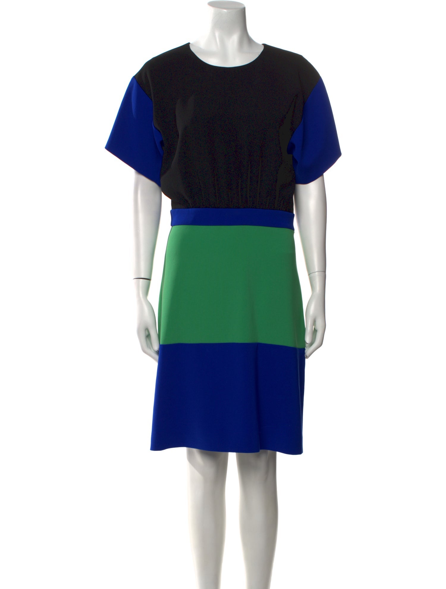 Boutique Moschino Colorblock Pattern Knee-Length Dress