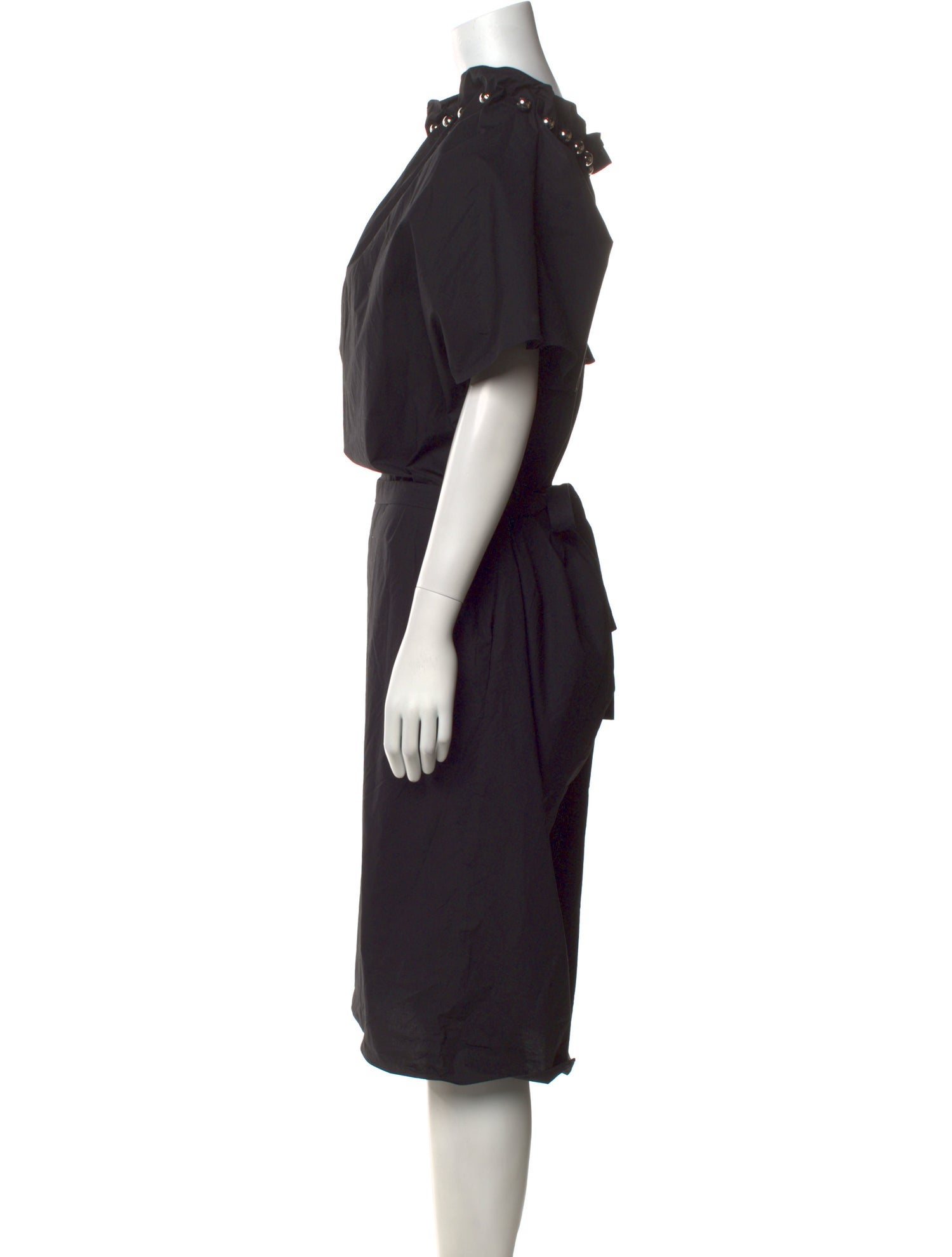 Boutique Moschino Mock Neck Midi Length Dress