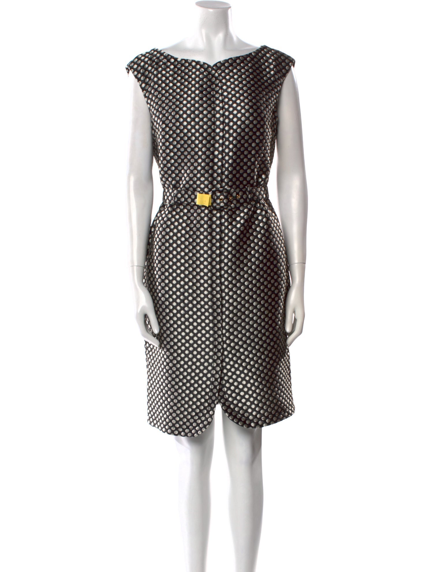 Boutique Moschino Polka Dot Print Knee-Length Dress