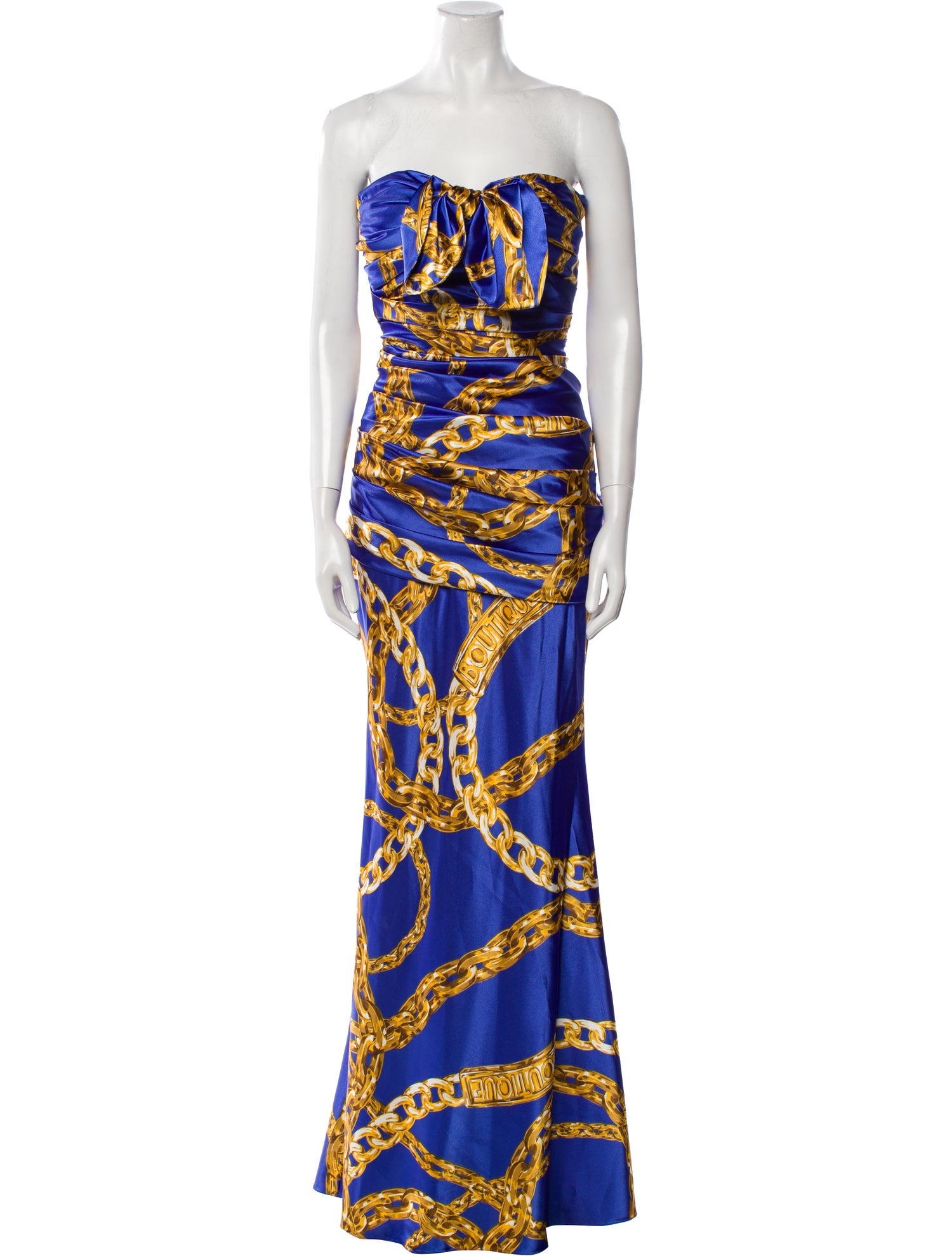 Boutique Moschino Printed Long Dress w/ Tags