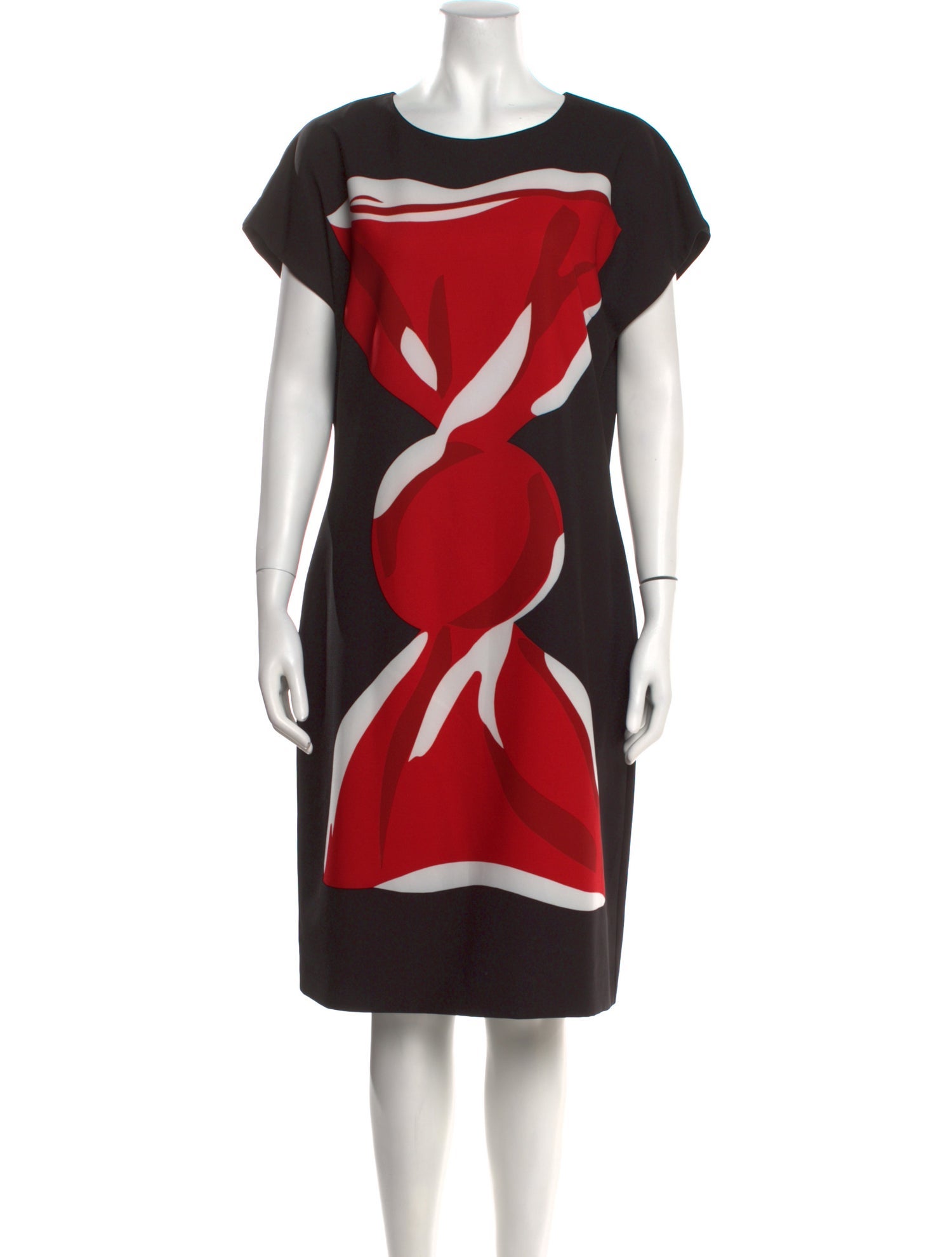 Boutique Moschino Printed Knee-Length Dress w/ Tags