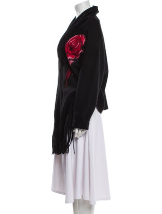 Boutique Moschino Virgin Wool Graphic Print Sweater