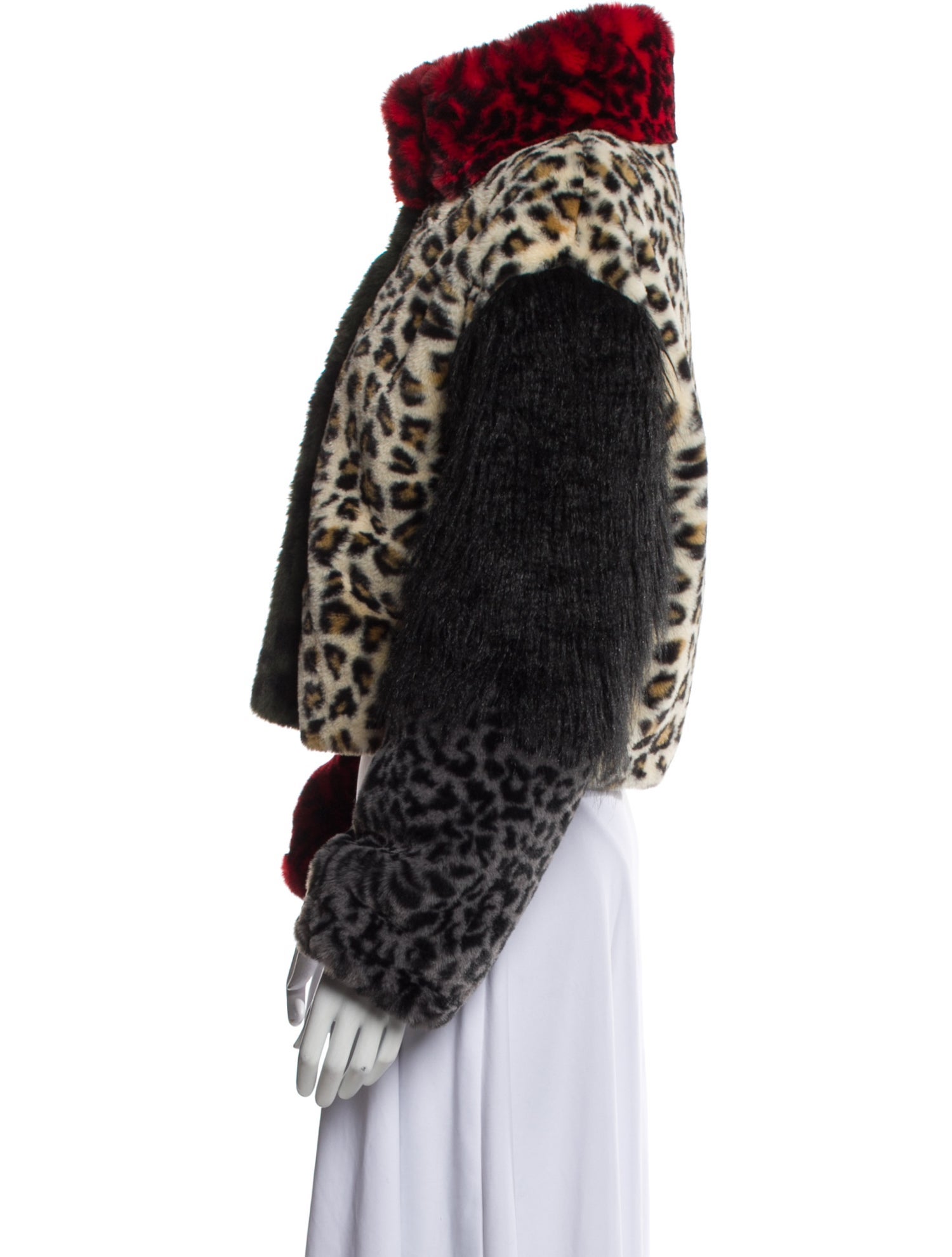 Boutique Moschino Animal Print Faux Fur Jacket