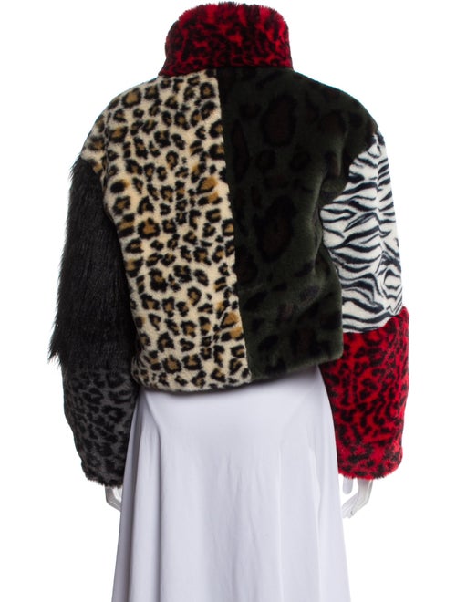 Boutique Moschino Animal Print Faux Fur Jacket