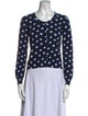 Boutique Moschino Polka Dot Print Crew Neck Sweater