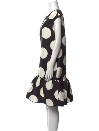Boutique Moschino Polka Dot Print Knee-Length Dress
