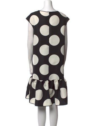 Boutique Moschino Polka Dot Print Knee-Length Dress