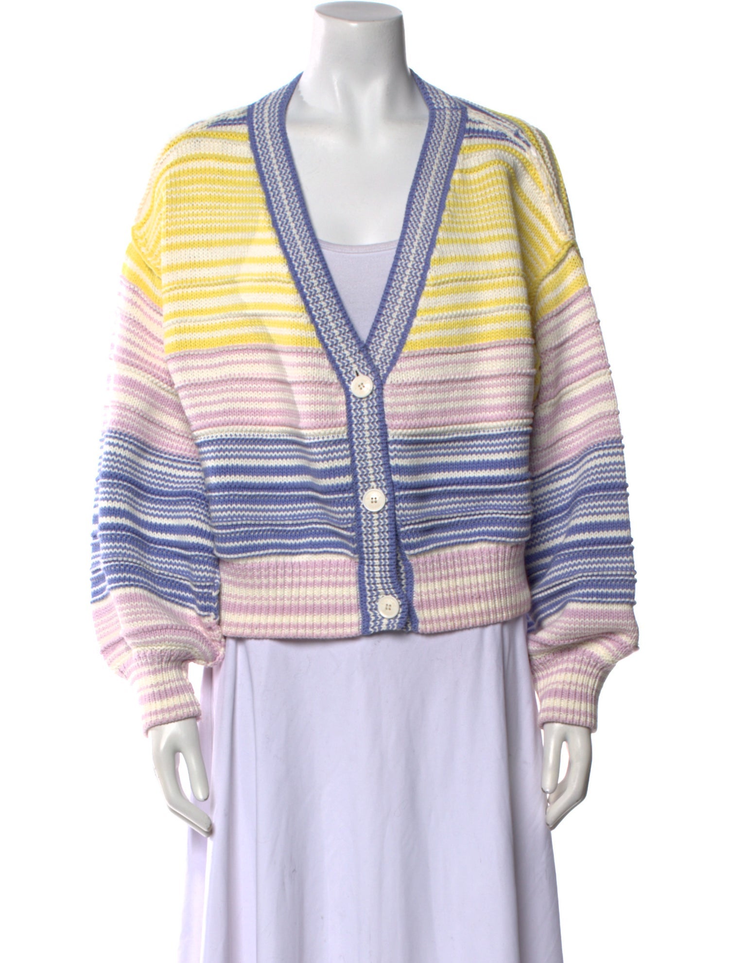 Boutique Moschino Striped V-Neck Sweater
