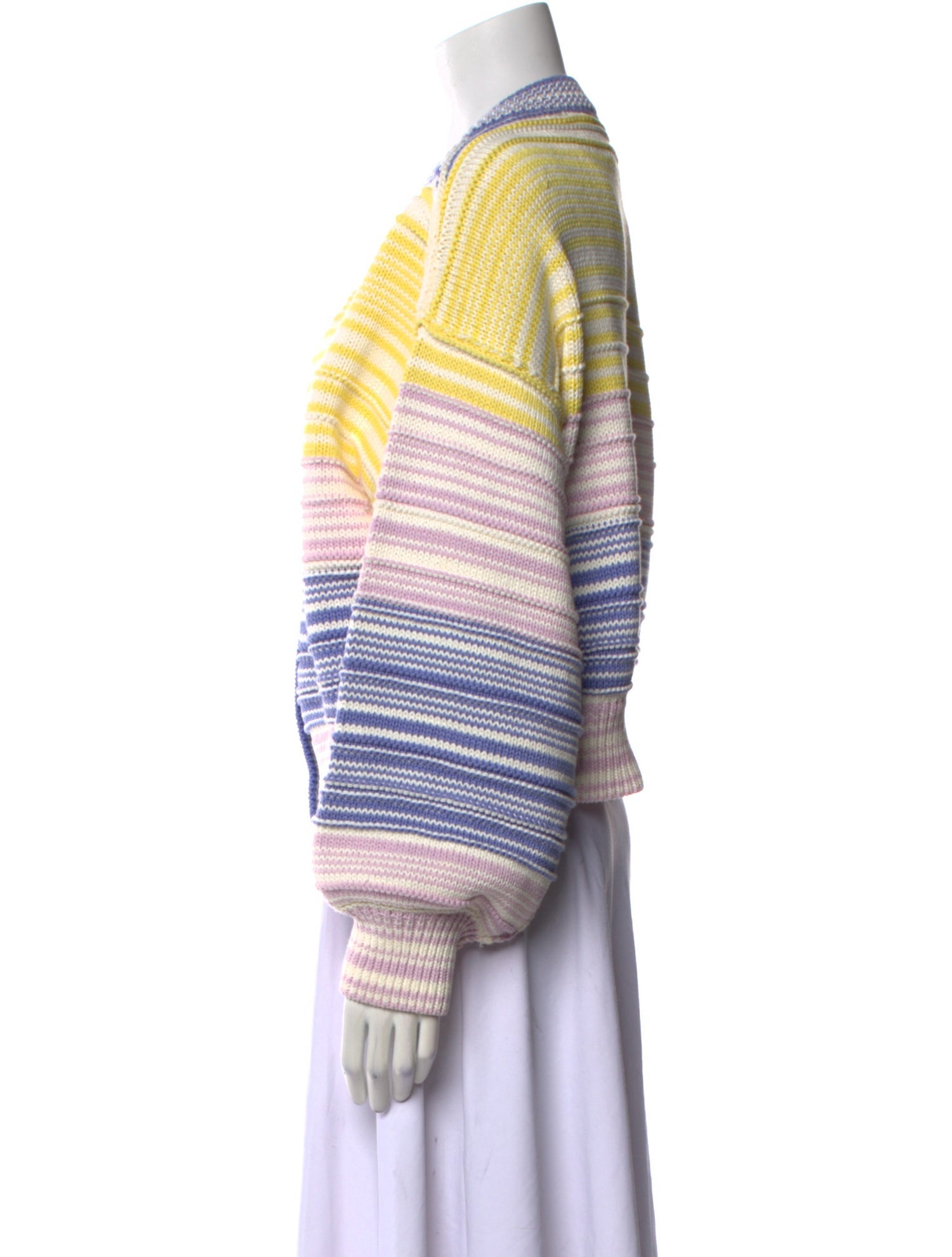 Boutique Moschino Striped V-Neck Sweater