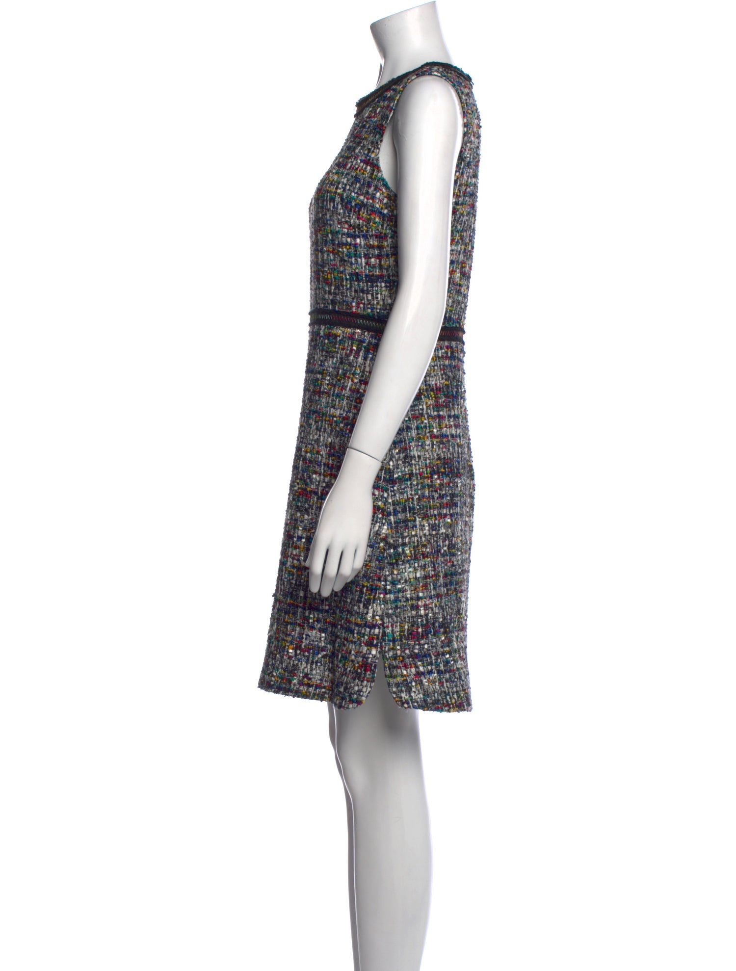 Boutique Moschino Tweed Pattern Mini Dress
