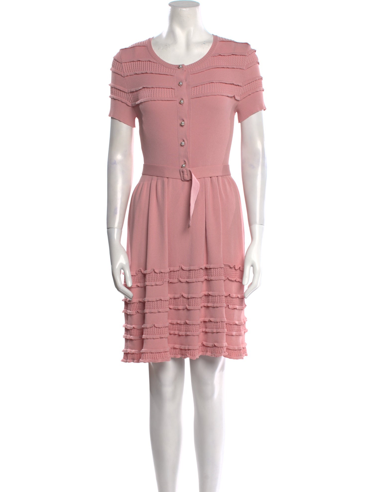 Boutique Moschino Crew Neck Mini Dress