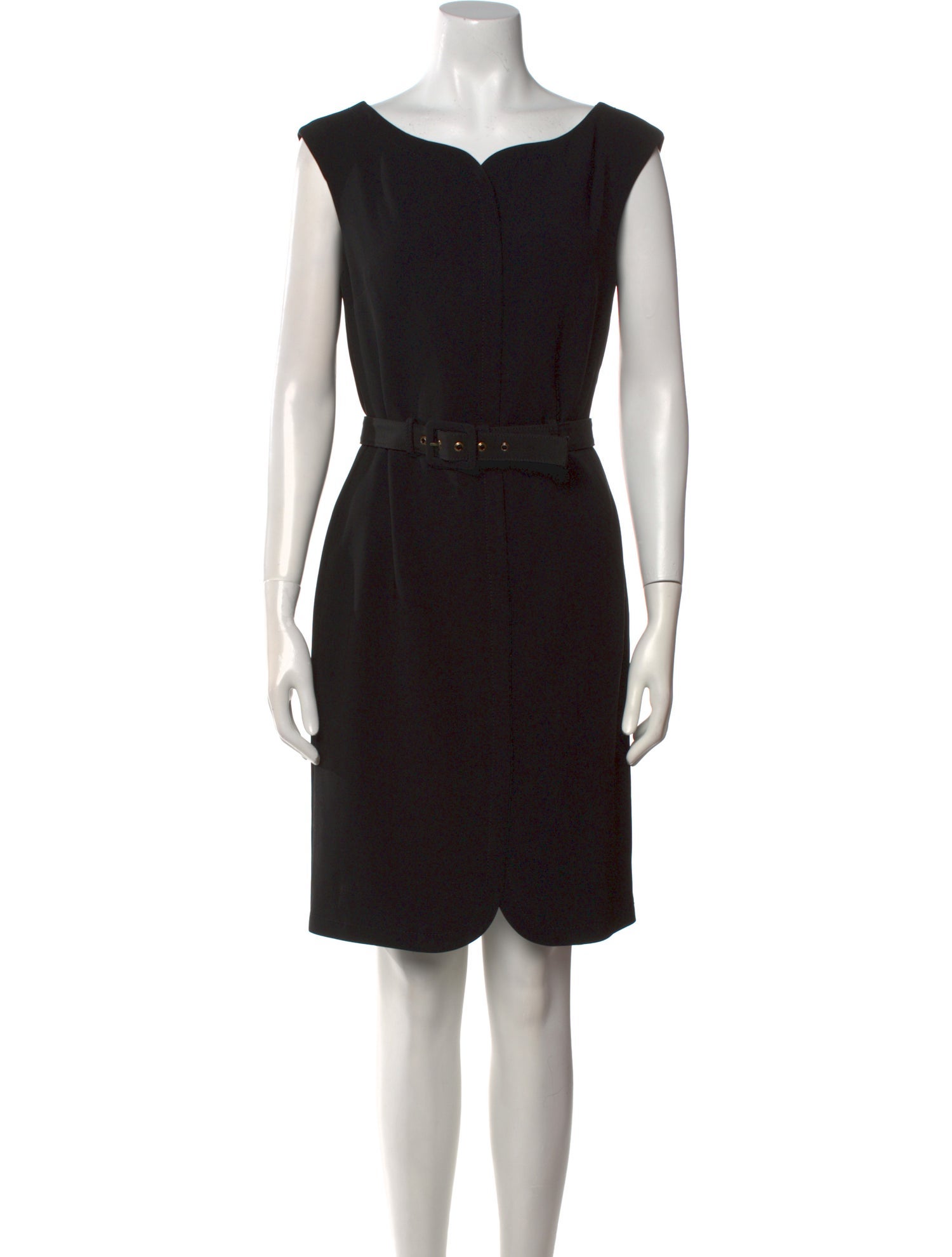 Boutique Moschino Scoop Neck Knee-Length Dress