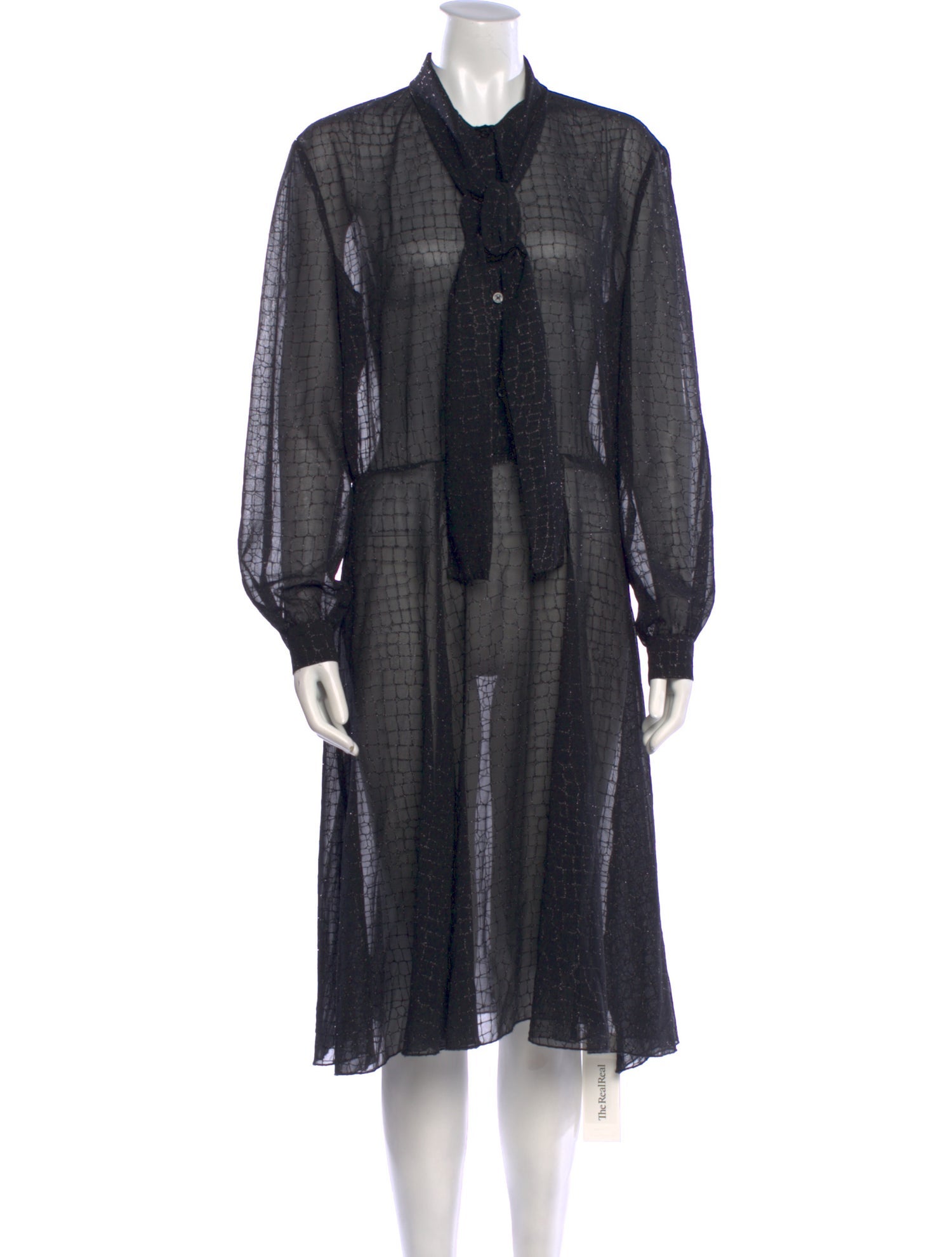 Boutique Moschino Mock Neck Midi Length Dress