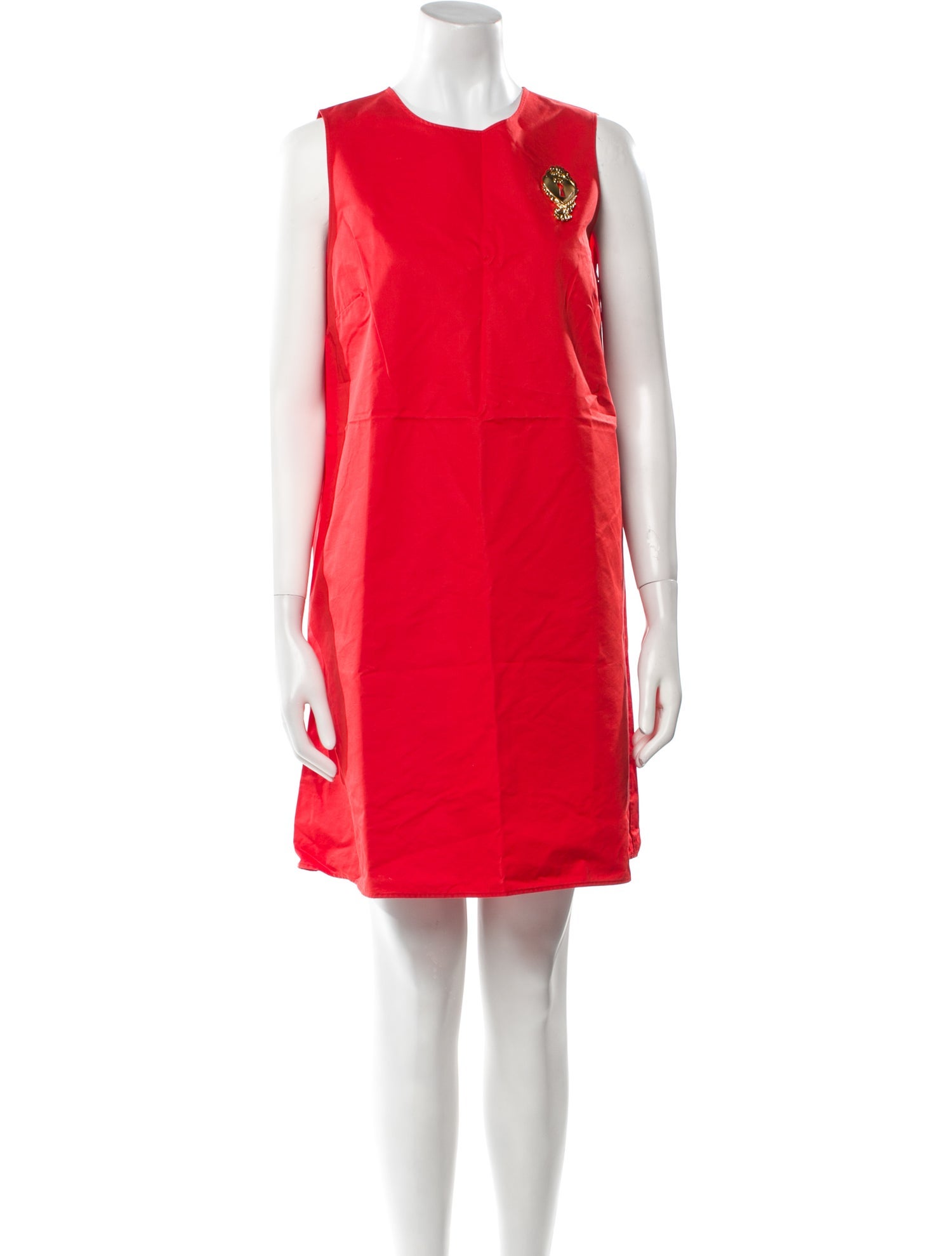 Boutique Moschino Crew Neck Mini Dress