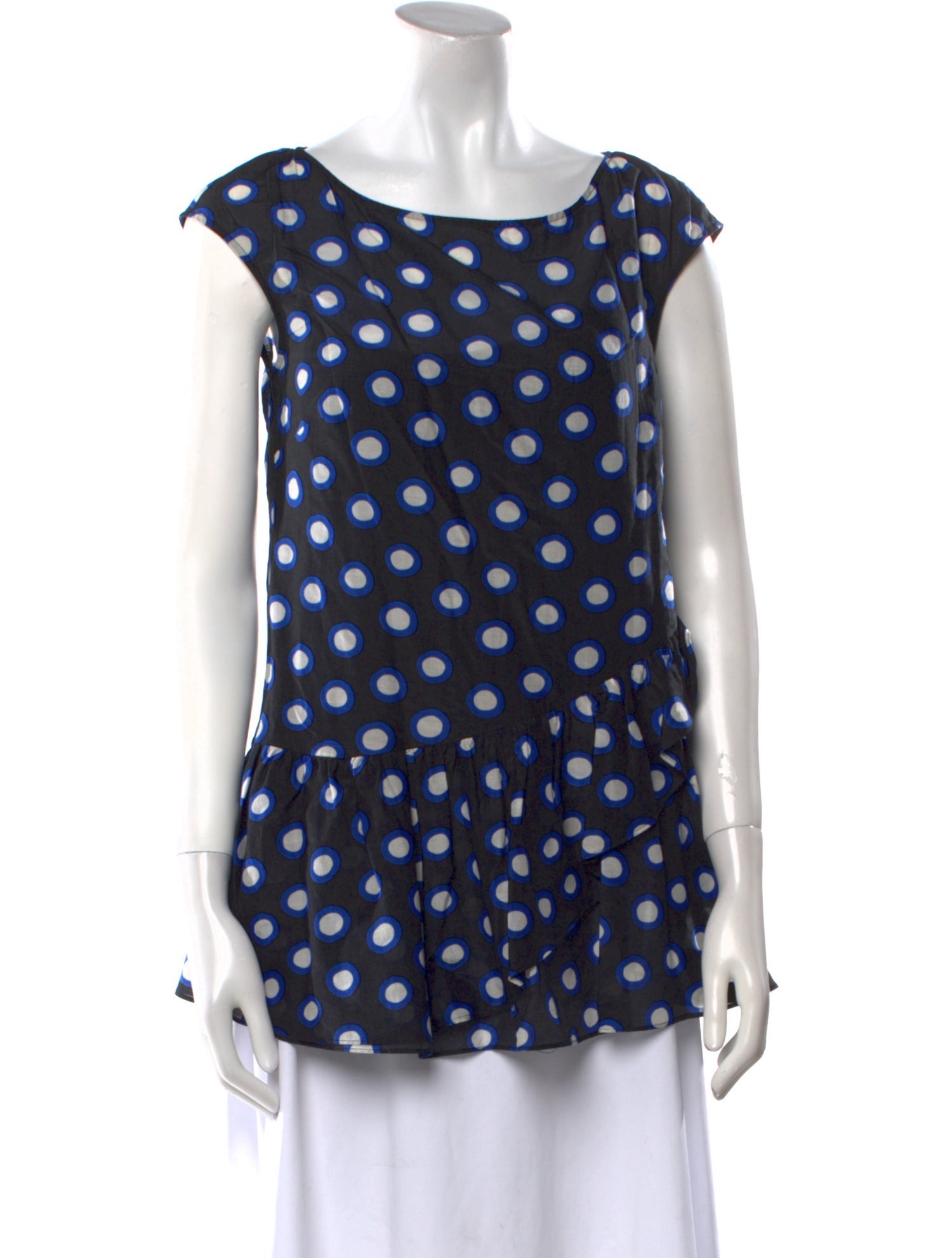 Boutique Moschino Polka Dot Print Mini Dress