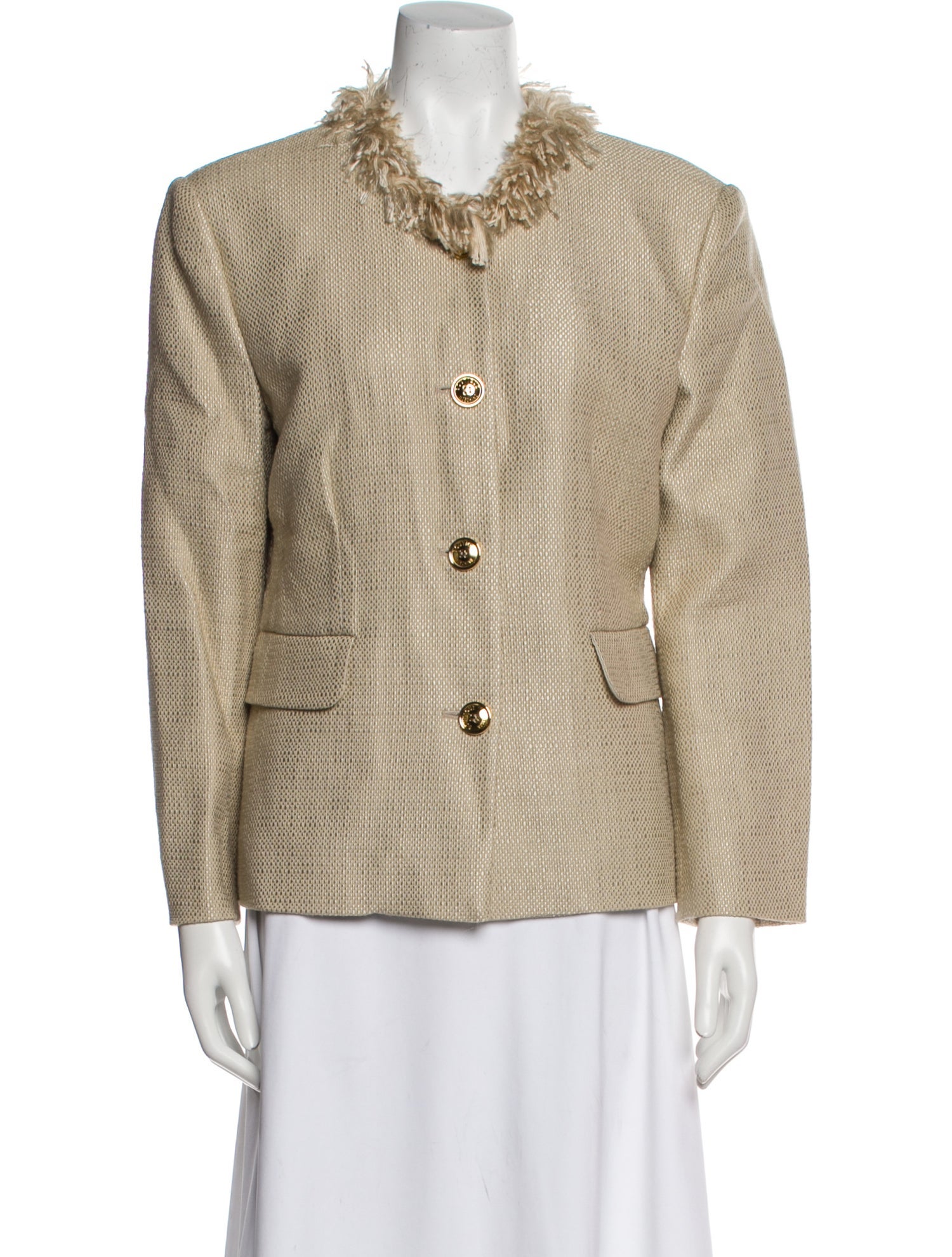 Boutique Moschino Wool Printed Blazer