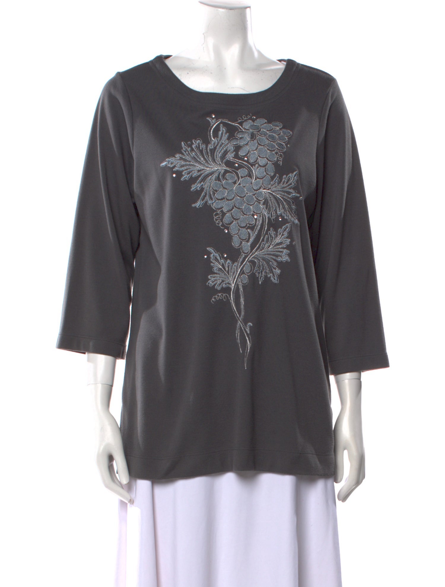 Bob Mackie Wearable Art Graphic Print Scoop Neck T-Shirt