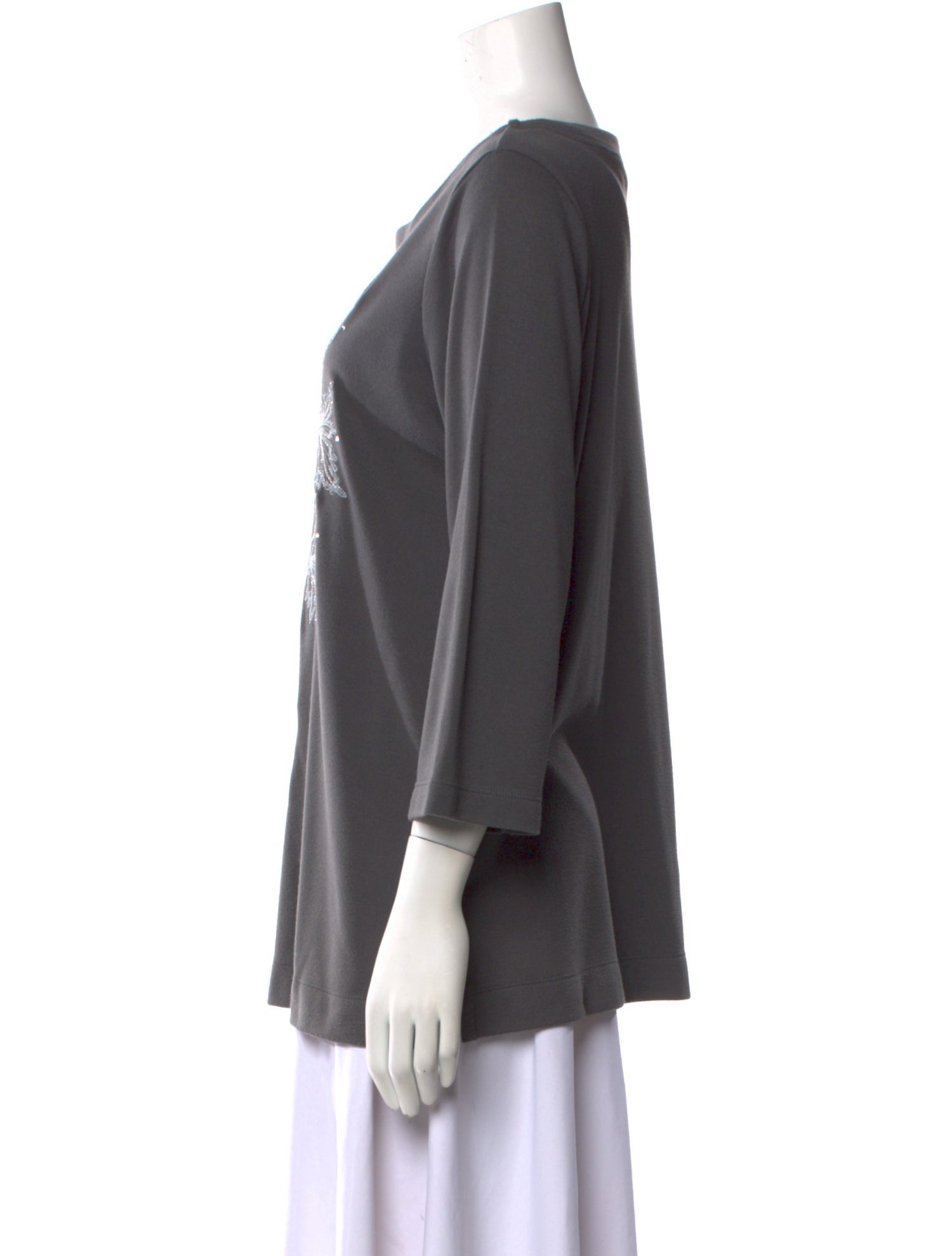 Bob Mackie Wearable Art Graphic Print Scoop Neck T-Shirt