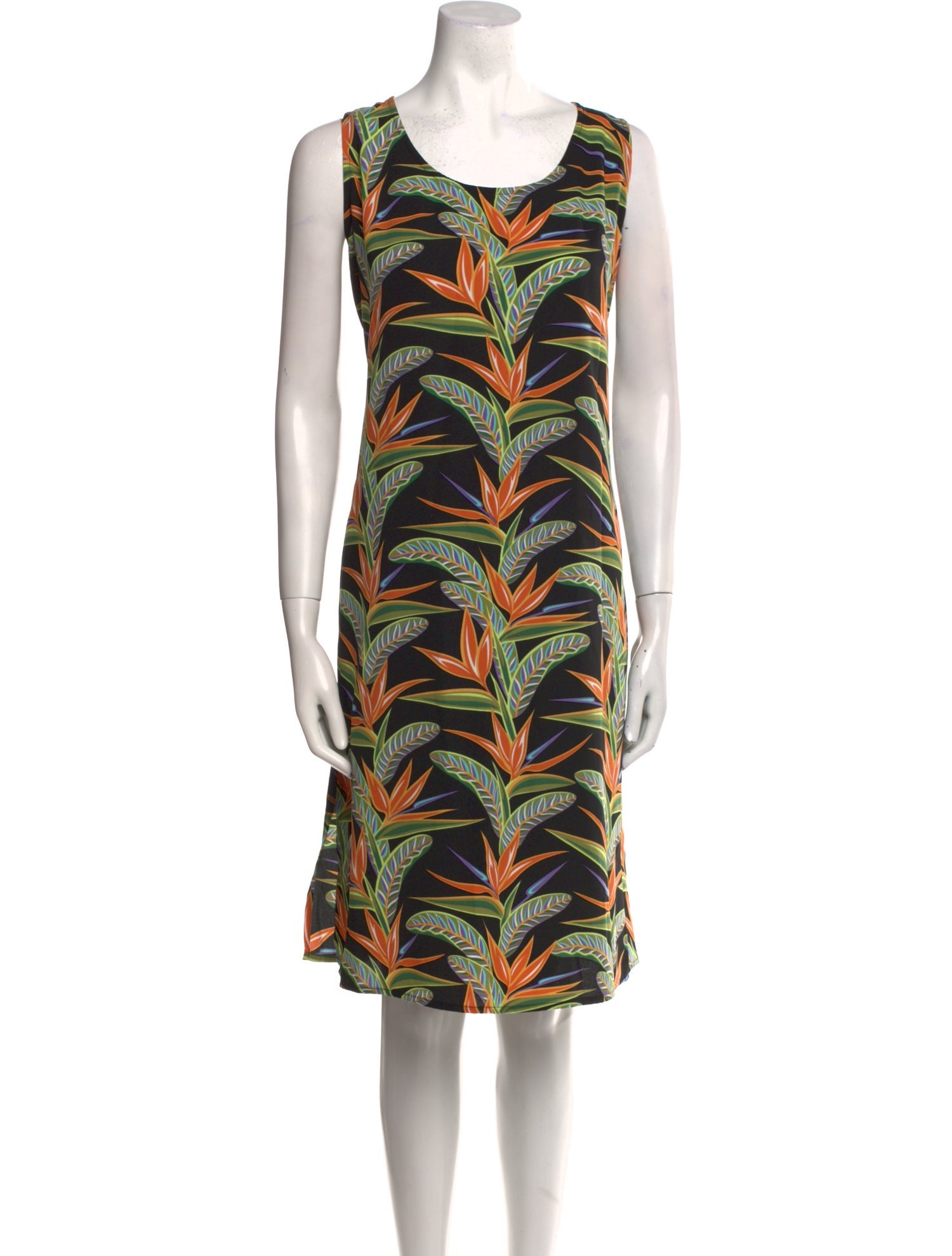 Bob Mackie Wearable Art Printed Knee-Length Dress w/ Tags