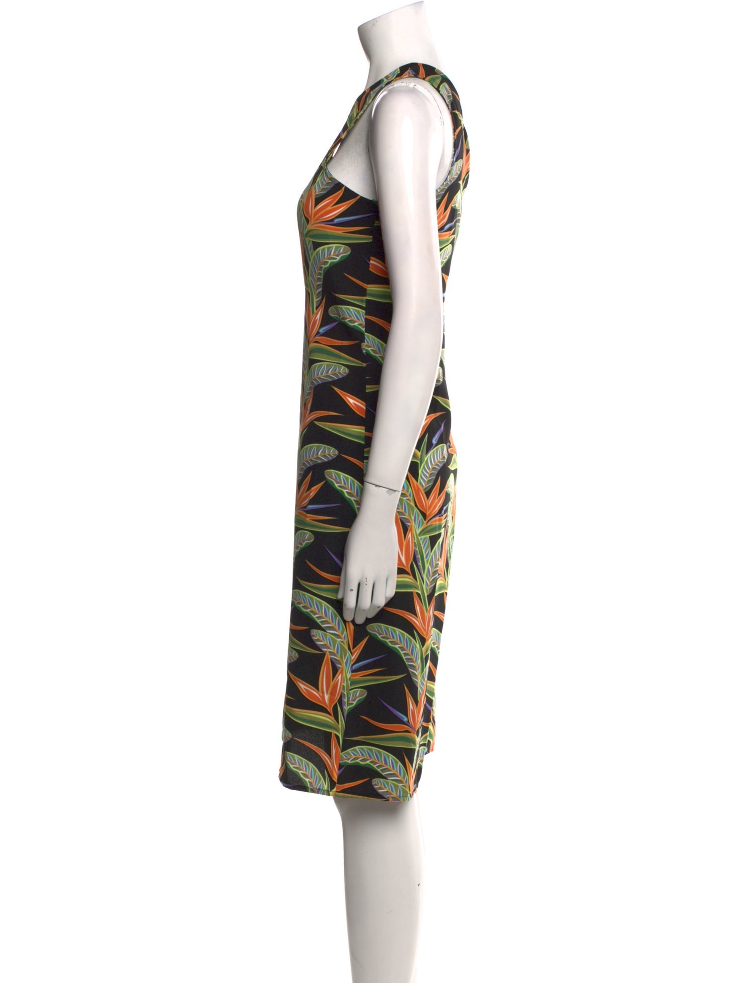 Bob Mackie Wearable Art Printed Knee-Length Dress w/ Tags