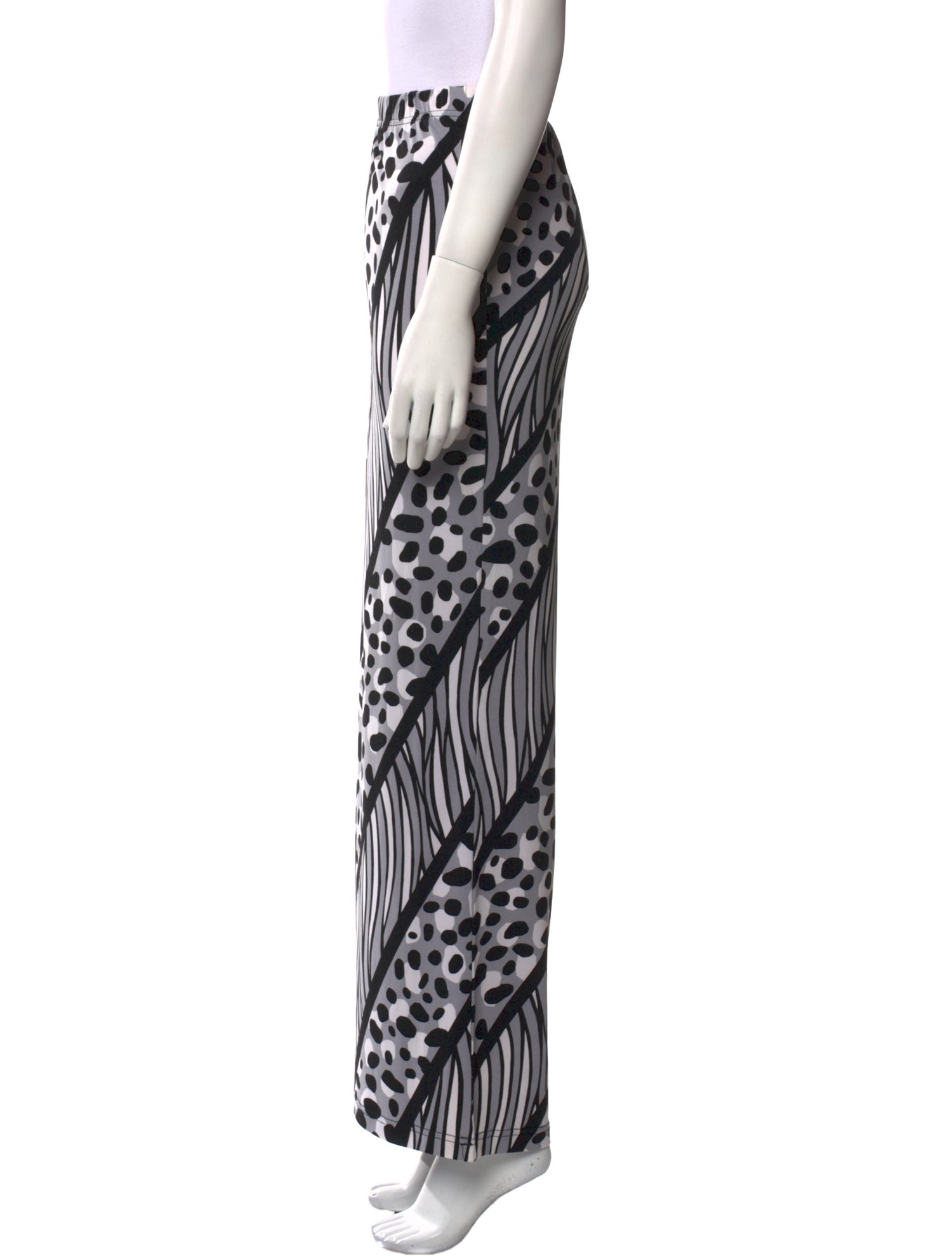Bob Mackie Wearable Art Printed Wide Leg Pants