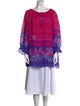 Bob Mackie Wearable Art Printed Scoop Neck Tunic