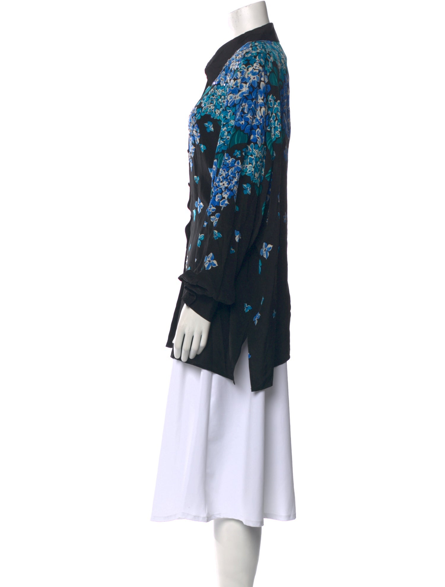 Bob Mackie Wearable Art Silk Printed Tunic