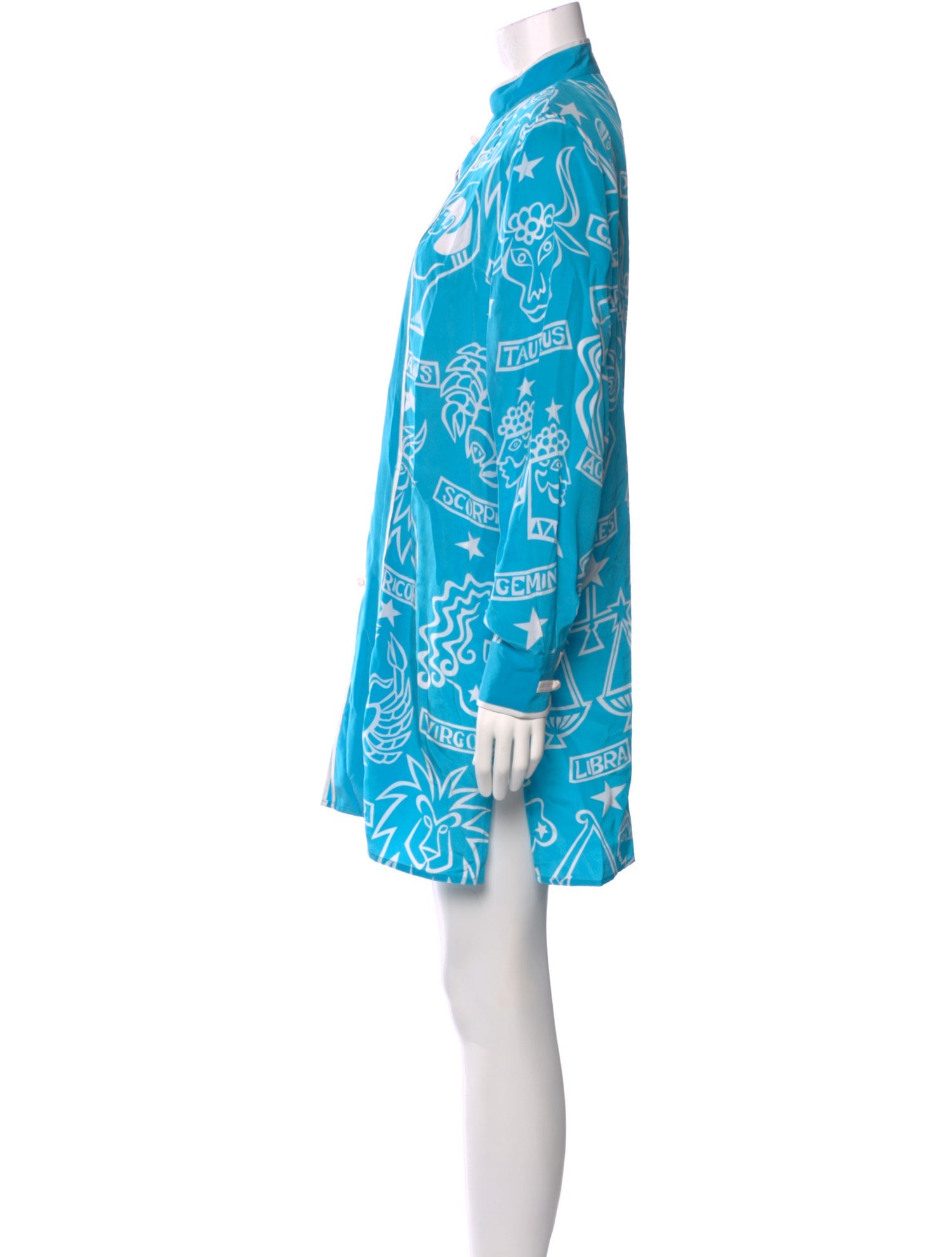 Bob Mackie Wearable Art Silk Mini Dress