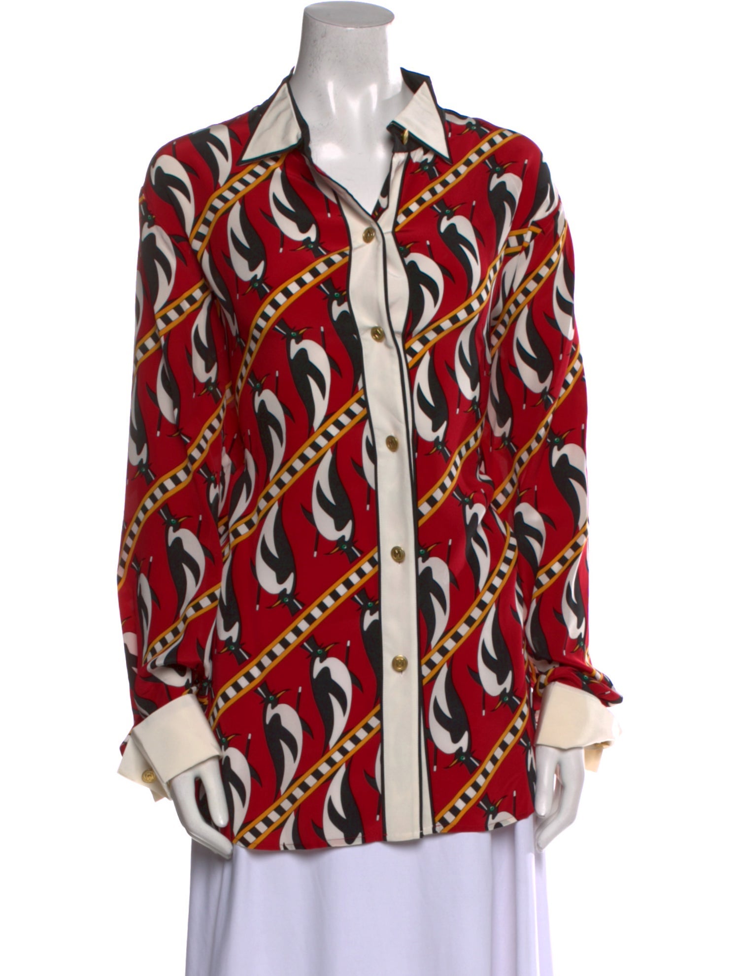 Bob Mackie Wearable Art Silk Printed Tunic