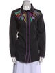 Bob Mackie Wearable Art Long Sleeve Button-Up Top