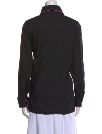 Bob Mackie Wearable Art Long Sleeve Button-Up Top