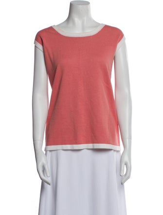 Bob Mackie Wearable Art Bateau Neckline Sleeveless Top