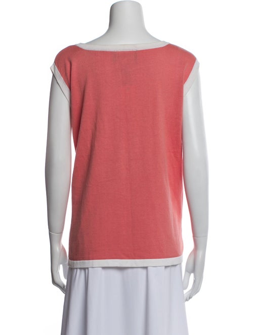 Bob Mackie Wearable Art Bateau Neckline Sleeveless Top