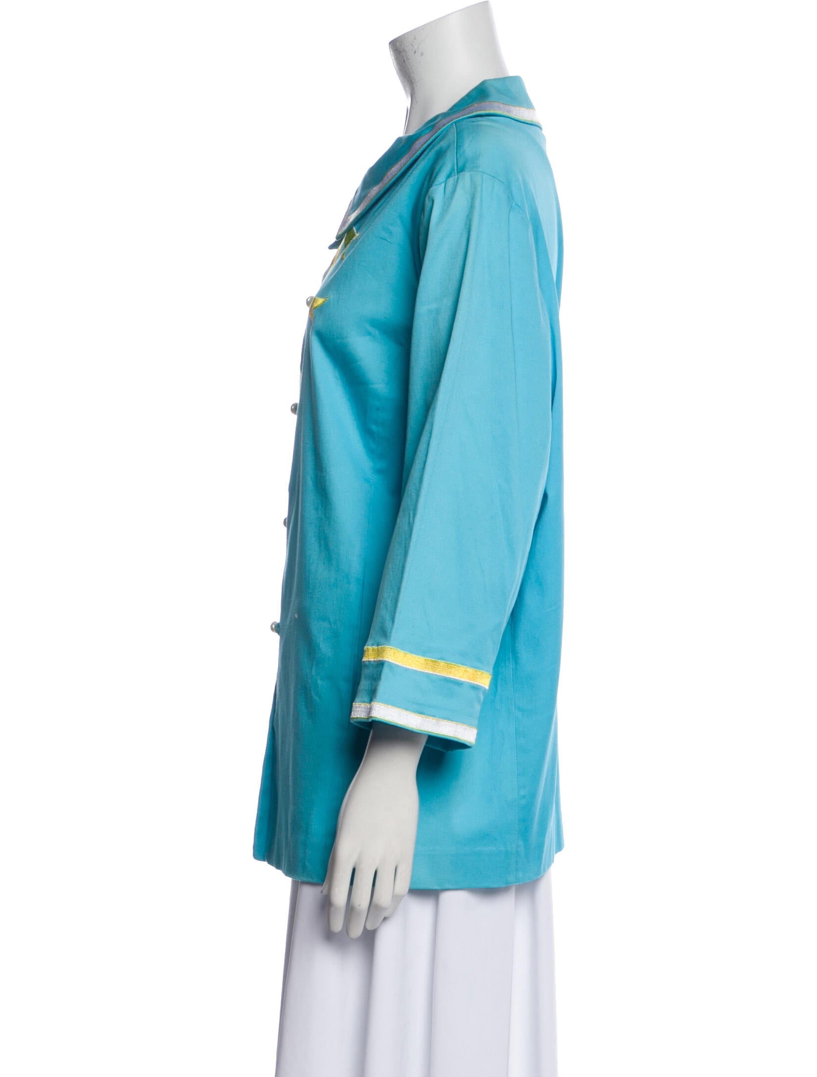 Bob Mackie Wearable Art Striped Jacket