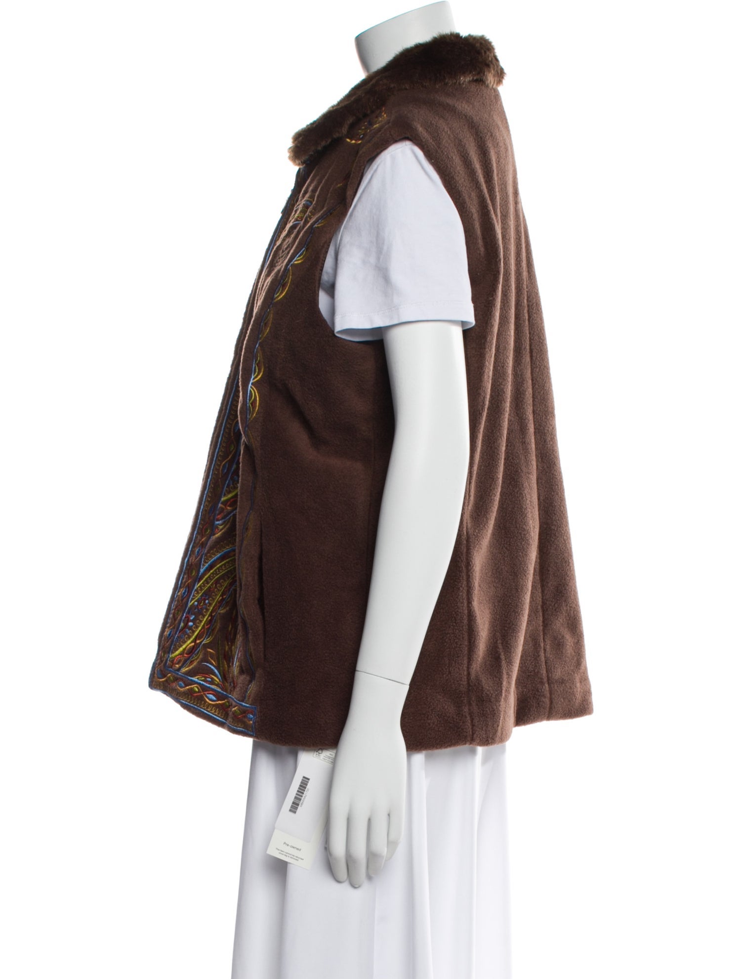 Bob Mackie Wearable Art Printed Vest w/ Tags