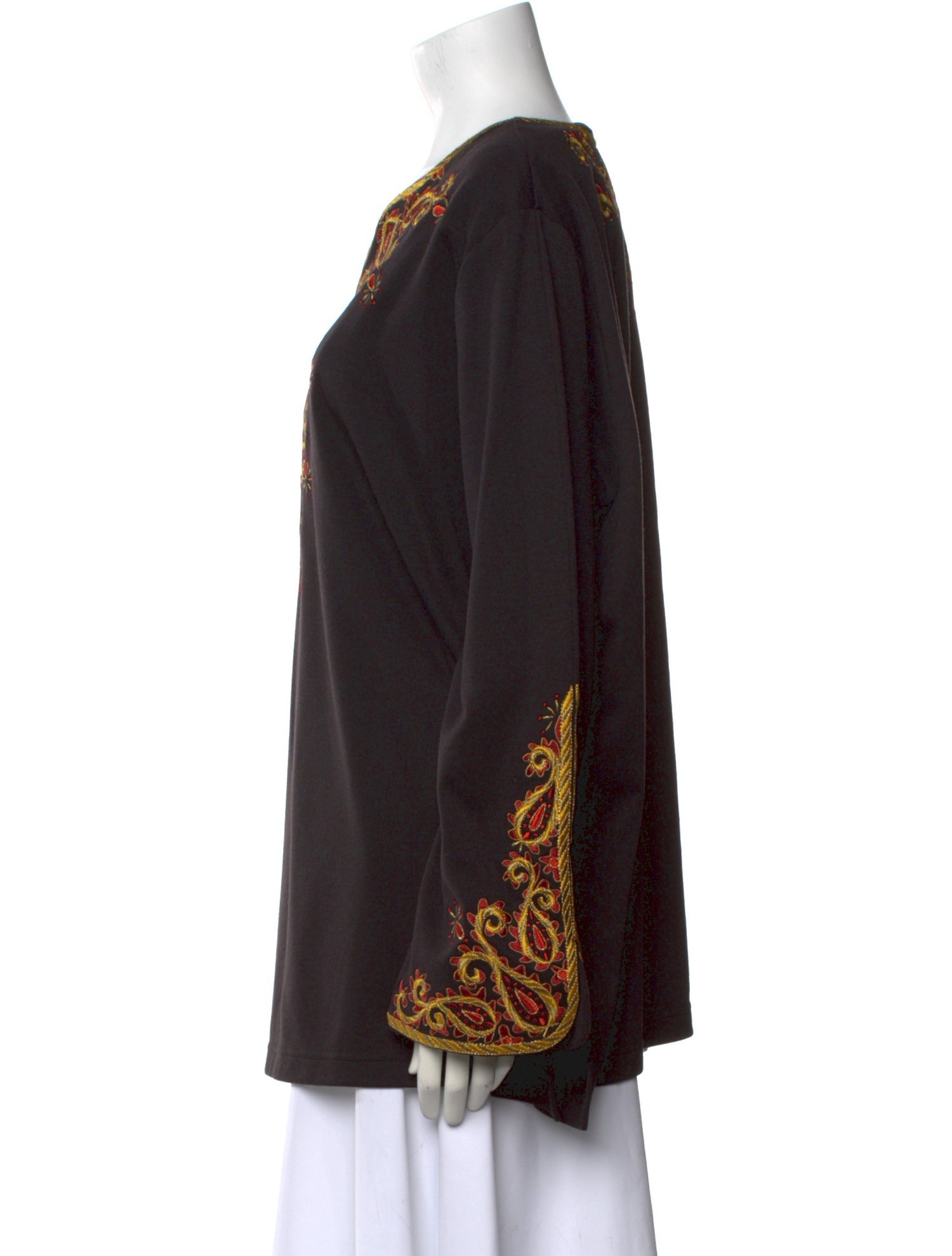 Bob Mackie Wearable Art Printed V-Neck Tunic