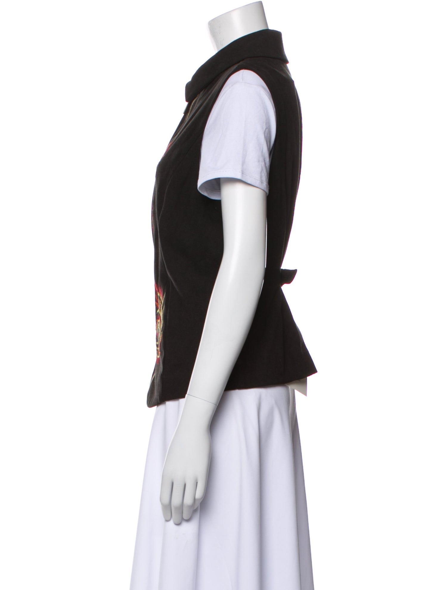 Bob Mackie Wearable Art Printed Vest