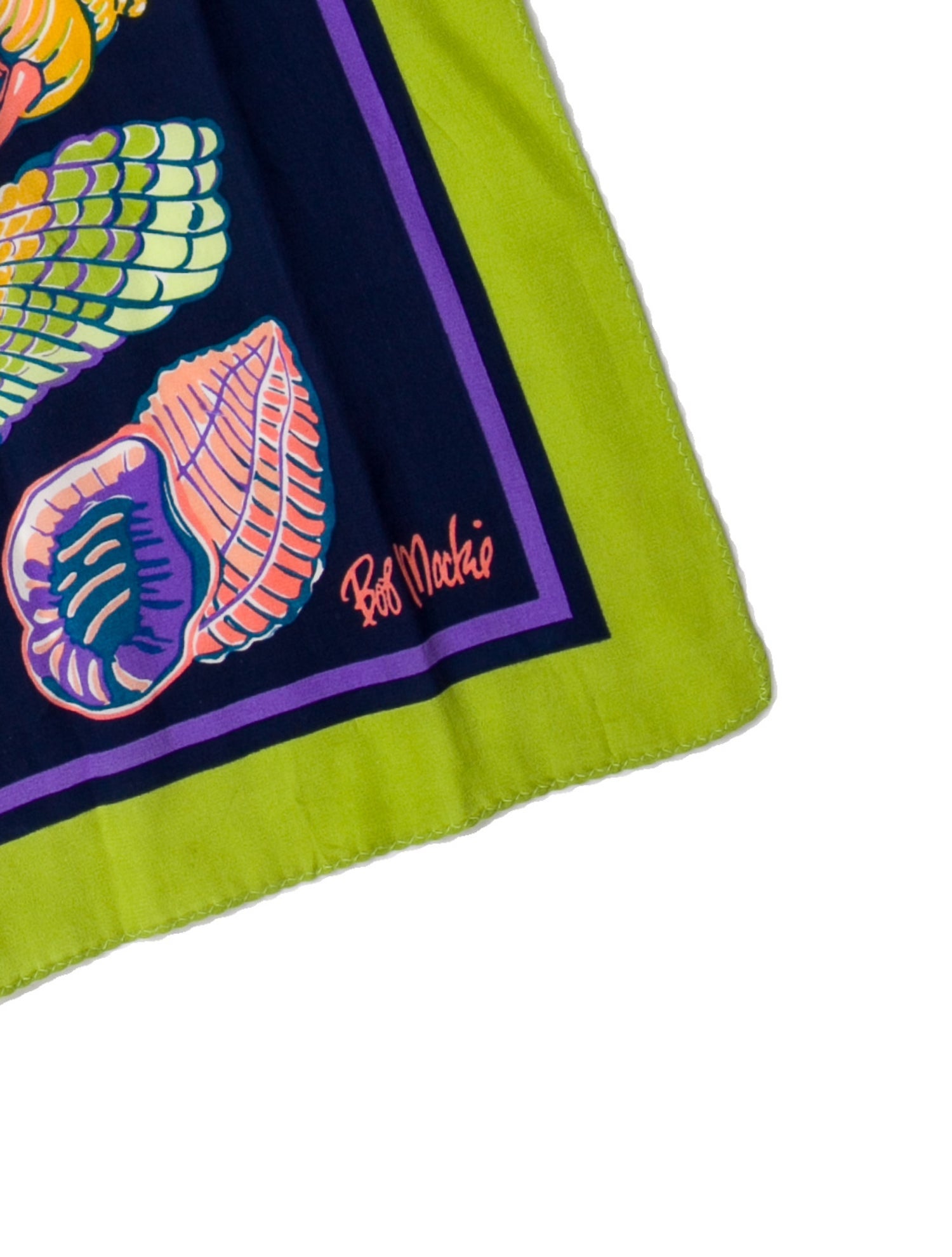 Bob Mackie Wearable Art Silk Printed Scarf