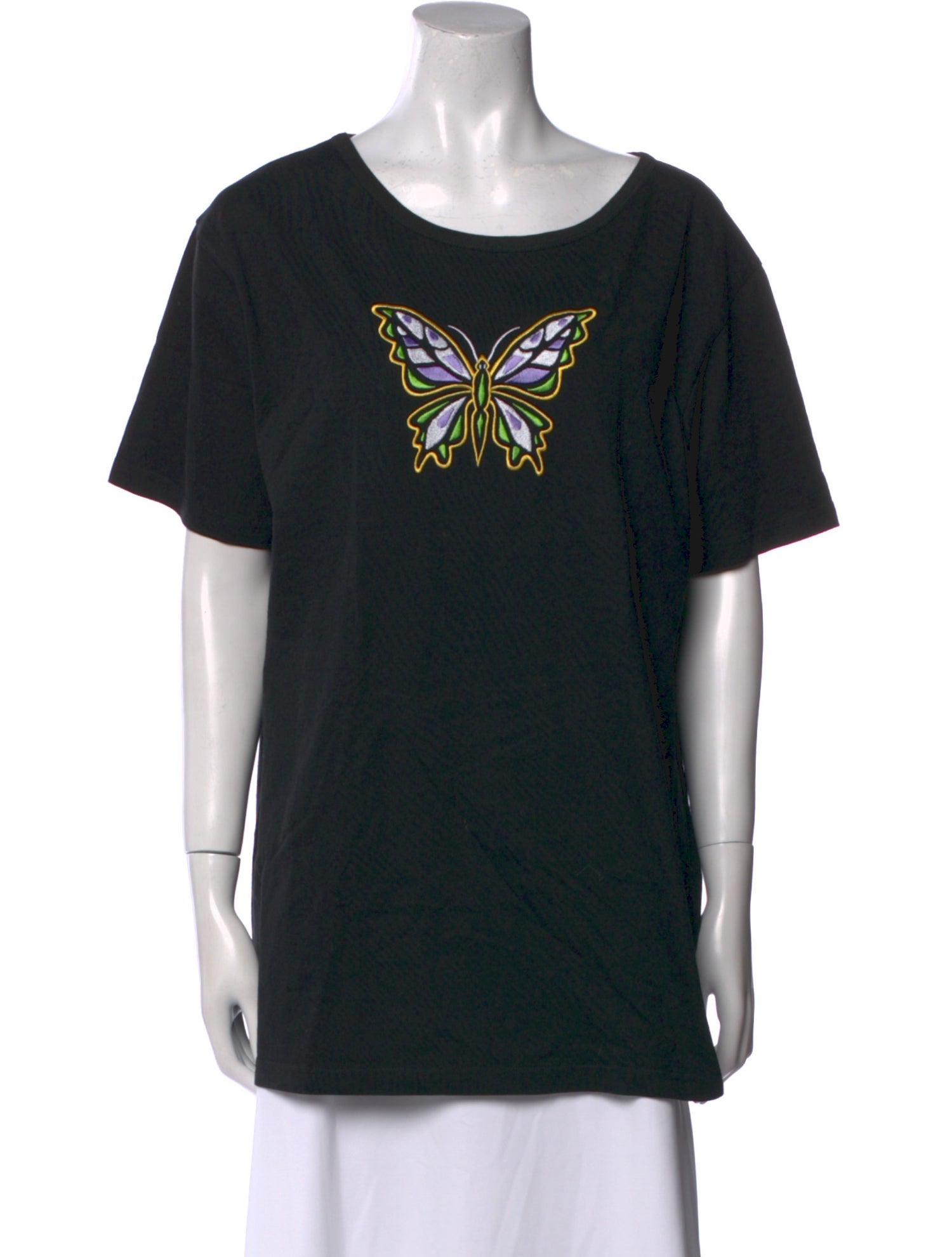 Bob Mackie Wearable Art Graphic Print Scoop Neck T-Shirt