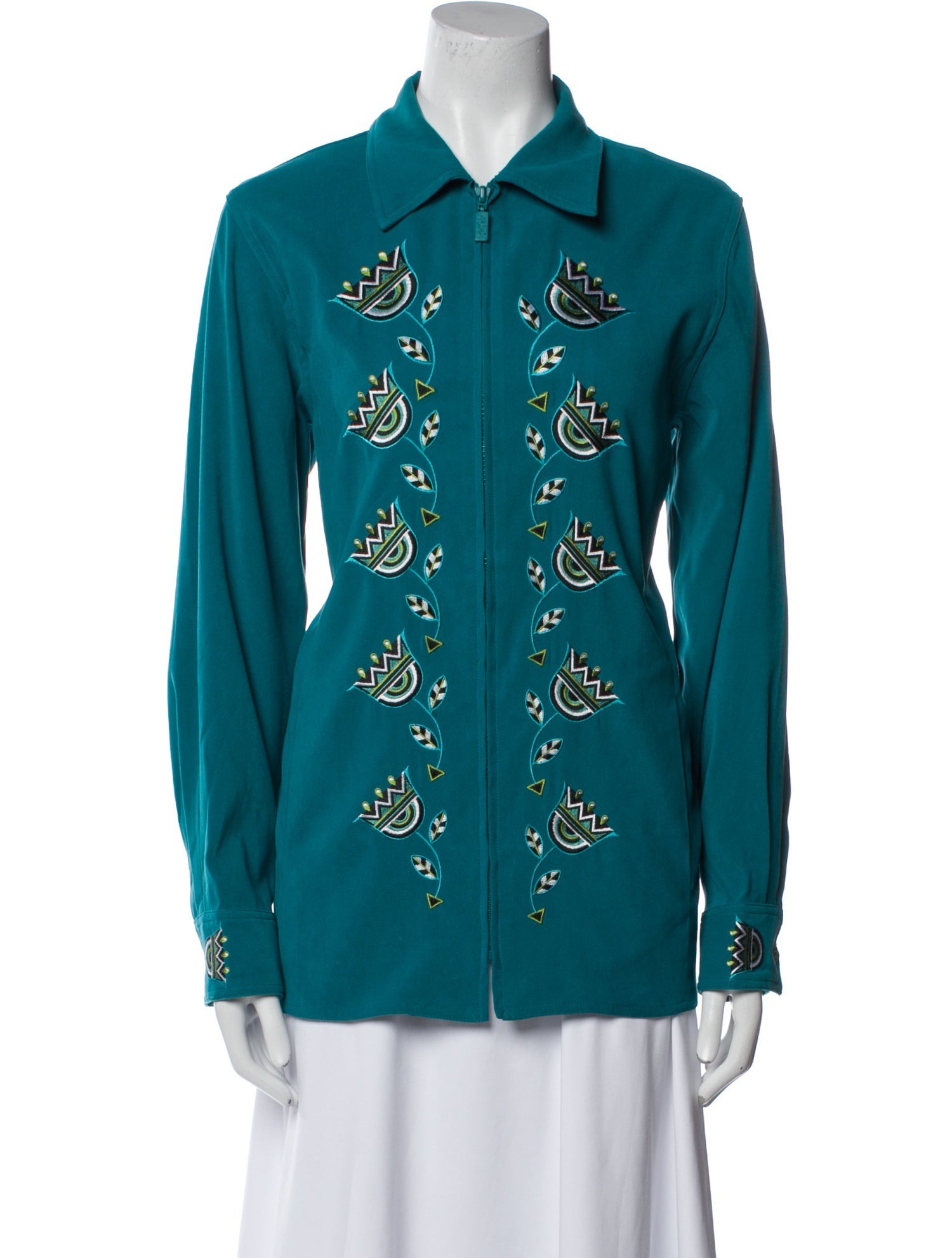 Bob Mackie Wearable Art Printed Jacket